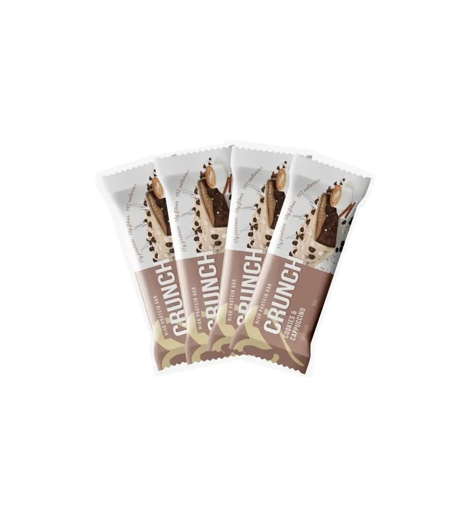 BootyBar Crunch bar 4pc 60g cookies with cappuccino