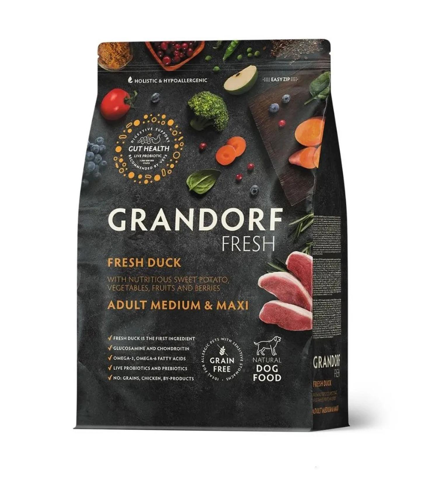 Grandorf fresh For medium and large rocks fresh duck 3kg - Buy Online on GoSupps.com