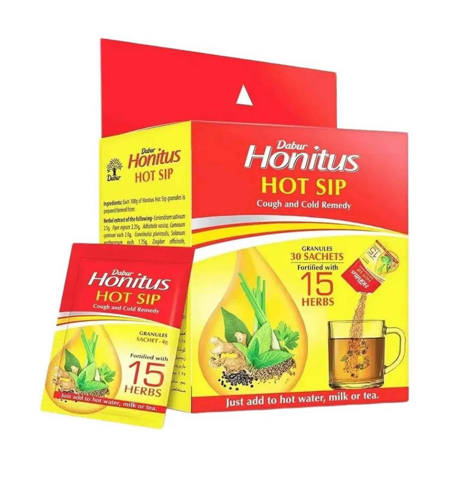 Dabur Honitus Hot SIP Harbow collection from colds coughing 5 Sasha - Buy Online on GoSupps.com