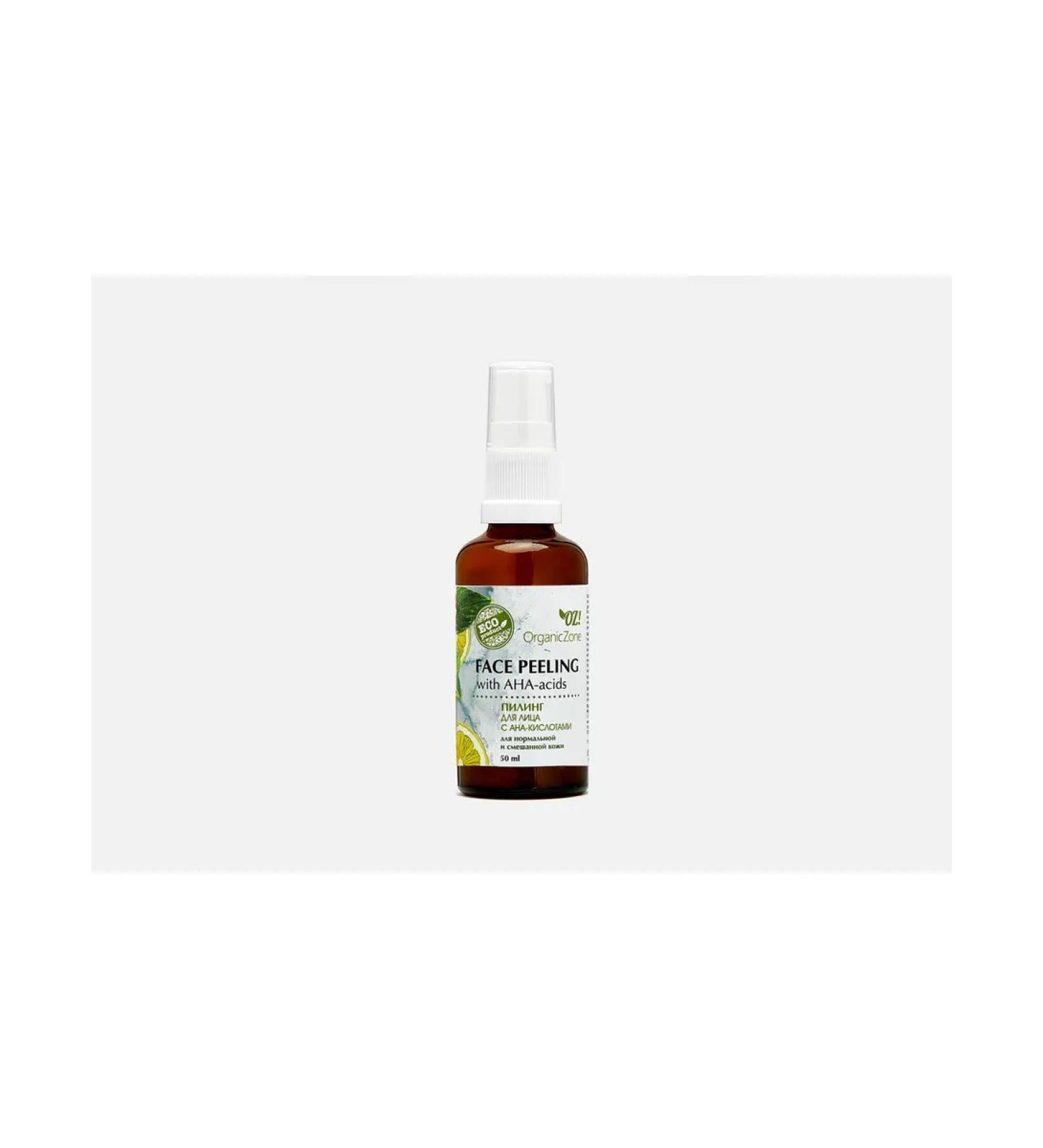OZ OrganicZone Face peeling with ana-acids for normal and mixed to - Buy Online on GoSupps.com