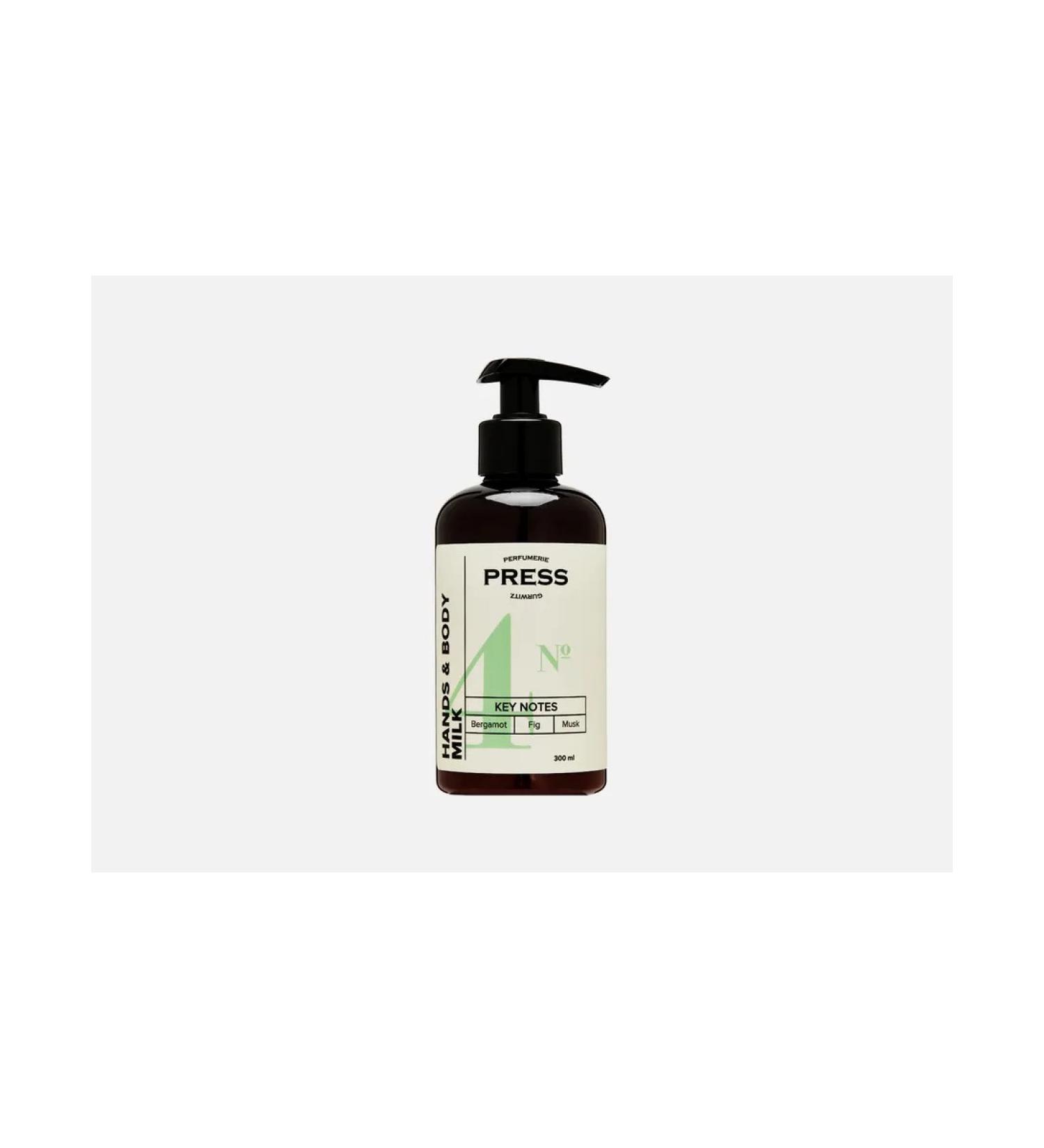 PRESS GURWITZ PERFUMERIE Moisturizing milk for the body and hands No. 4 Bergamot Fig Musk - Buy Online on GoSupps.com