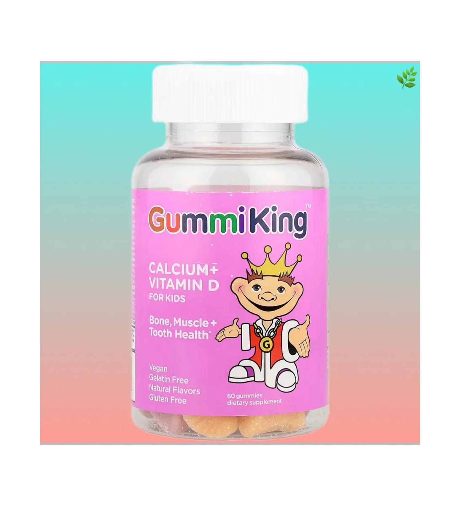GummiKing Calcium and vitamin D for children 60 marmalade