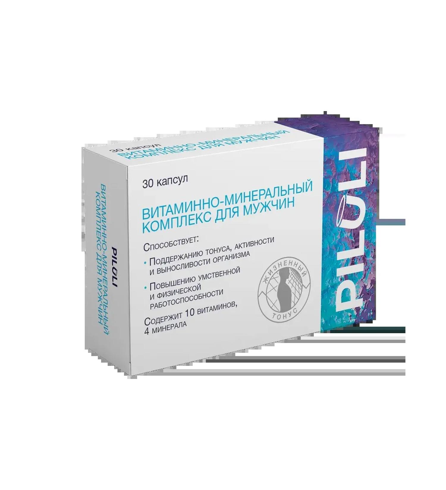 Piluli vitamin-mineral complex for men