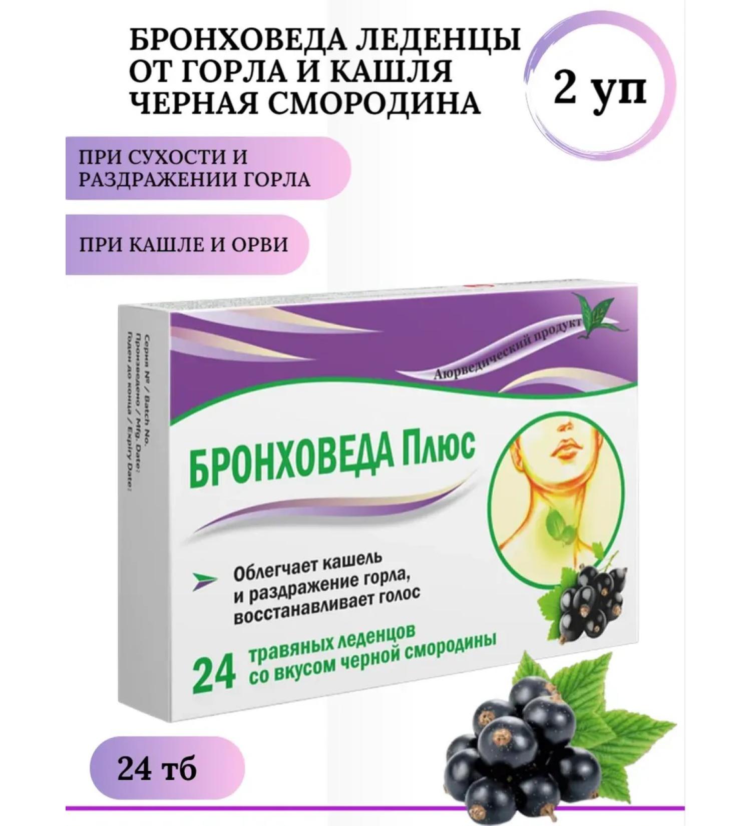 Lozen Pharma Pvt Ltd Bronchines Ledes for the throat from coughing black currant 2