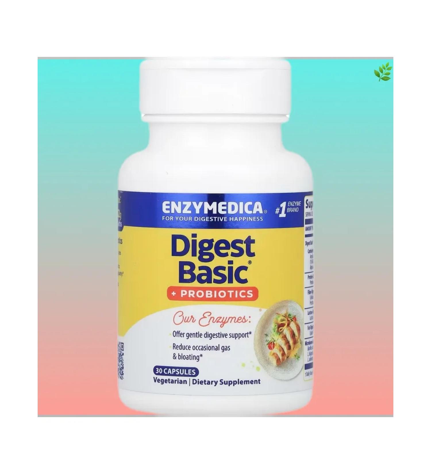 enzymedica Digest Basic enzymes with probiotics 30 capsules