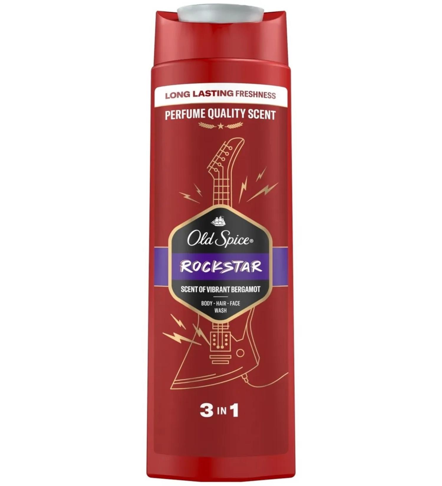 Old Spice Shower gel and shampoo 3 in 1 Rockstar 400 ml - Buy Online on GoSupps.com