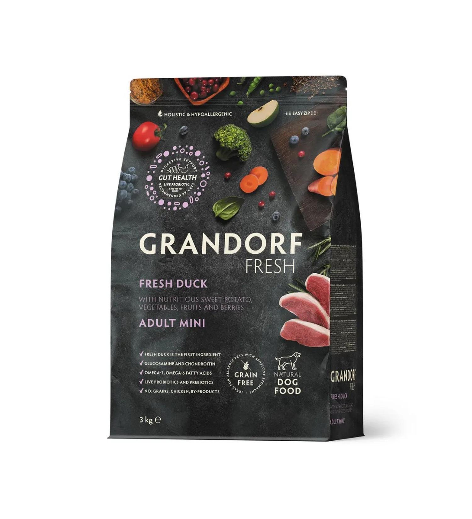 Grandorf fresh For dogs of small rocks fresh duck 3kg - Buy Online on GoSupps.com