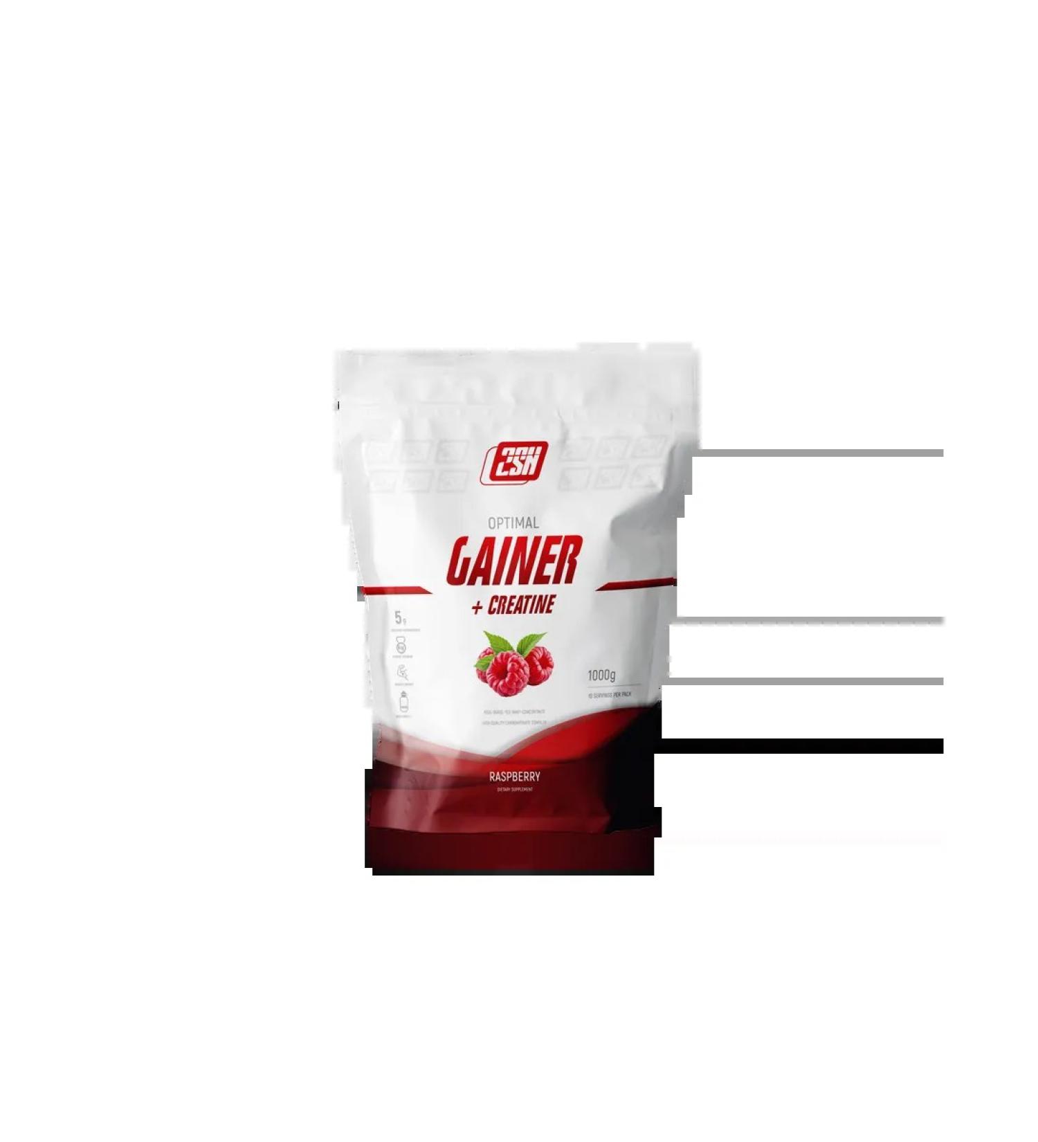 2SN Gainer Plus creatine Optimal Gainer 1000 grams of raspberries