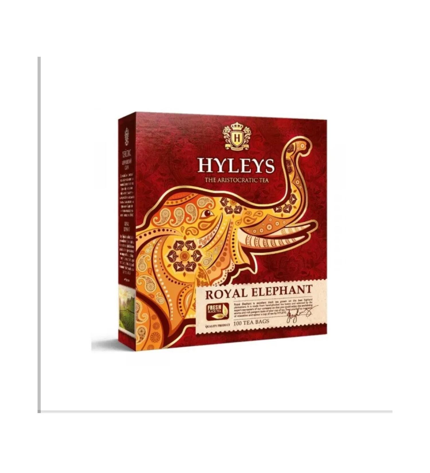 HYLEYS Black tea in bags 100 pcs Royal Elephant Royal