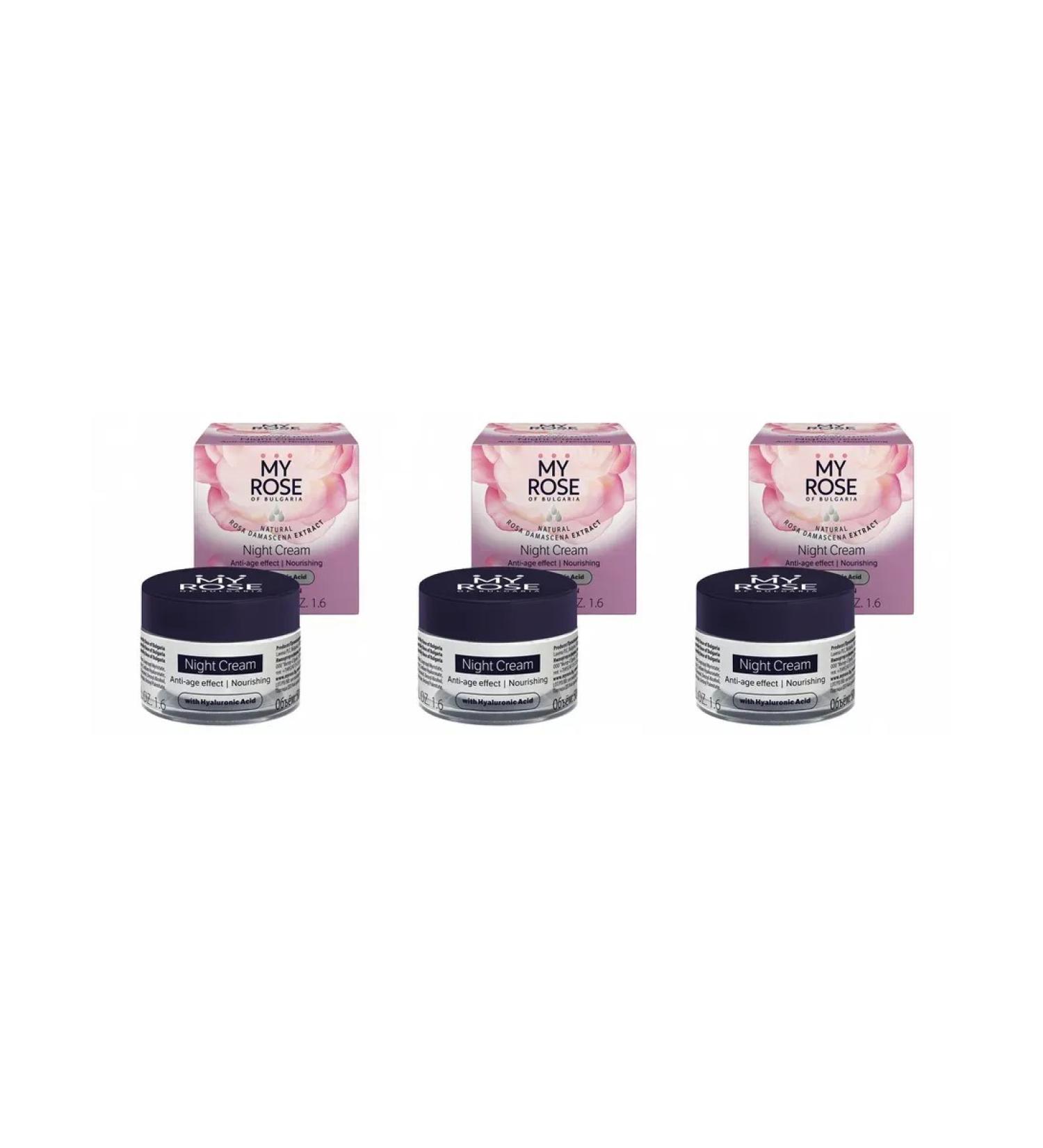 Rose of Bulgaria Night face against wrinkles 50 ml x 3 pcs