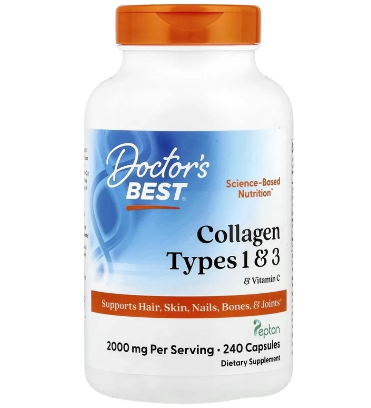 Doctor's Best Collagen Types 1 And 3 type 1 and 3 collagen with vitamin C ...