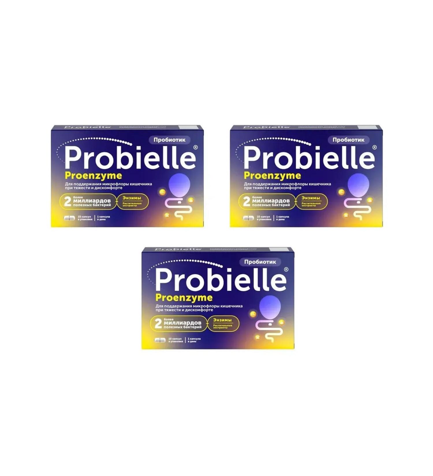 Probiel PROENZIM 10 capsules of 283.1 mg x 3 l