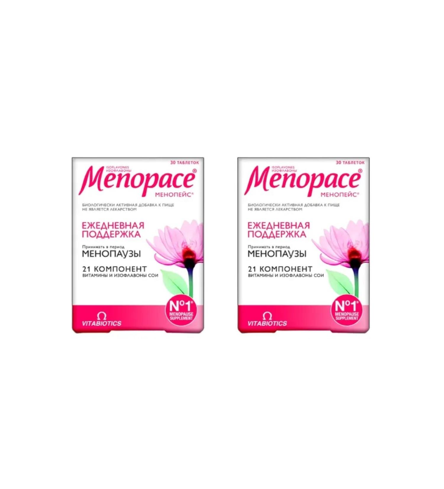 Menopace Isoflavons with menopause 30 tabs 1118 mg x 2 l