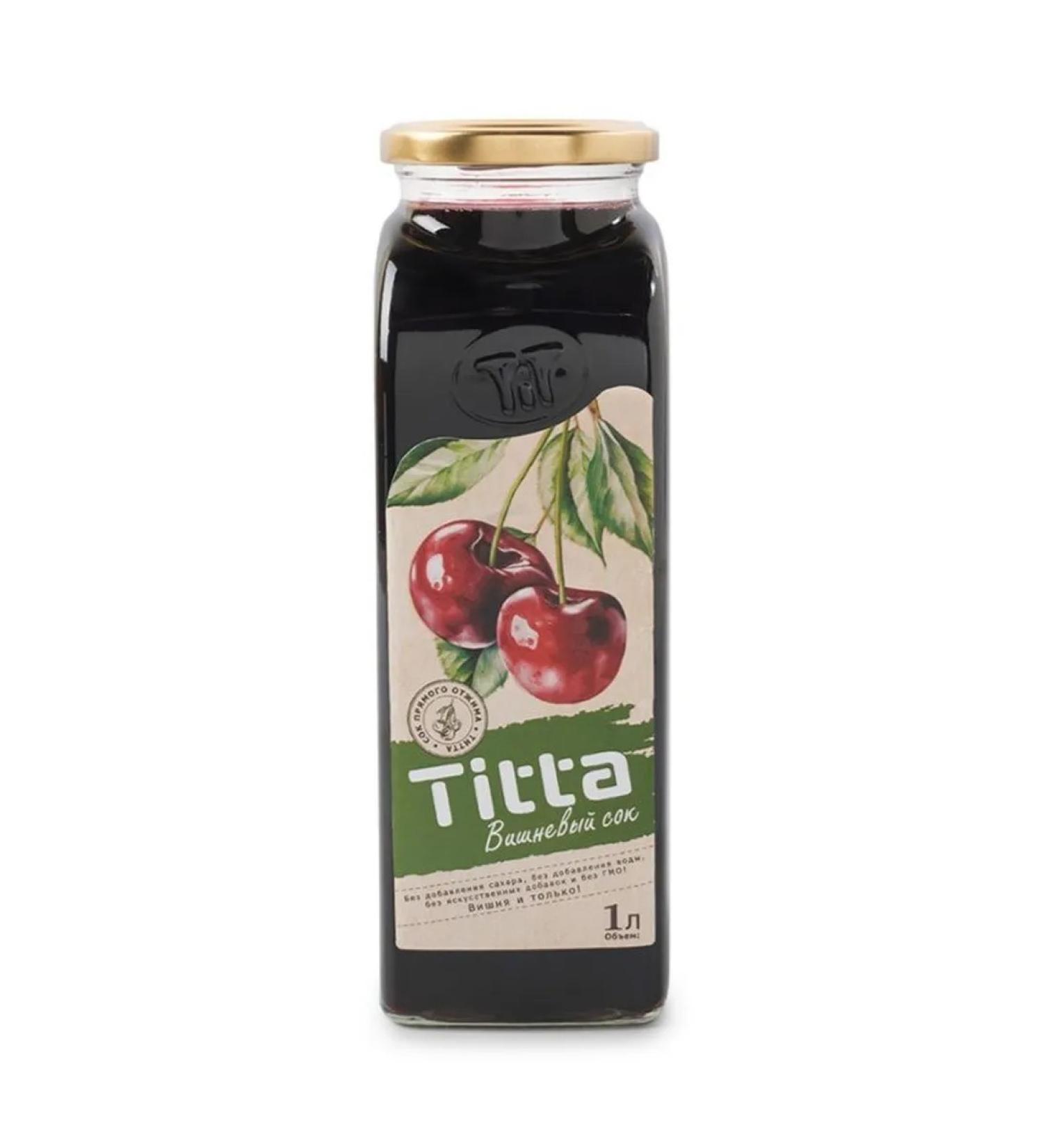 Titta Direct pouring juice of cherry 1 l Armenia - Buy Online on GoSupps.com