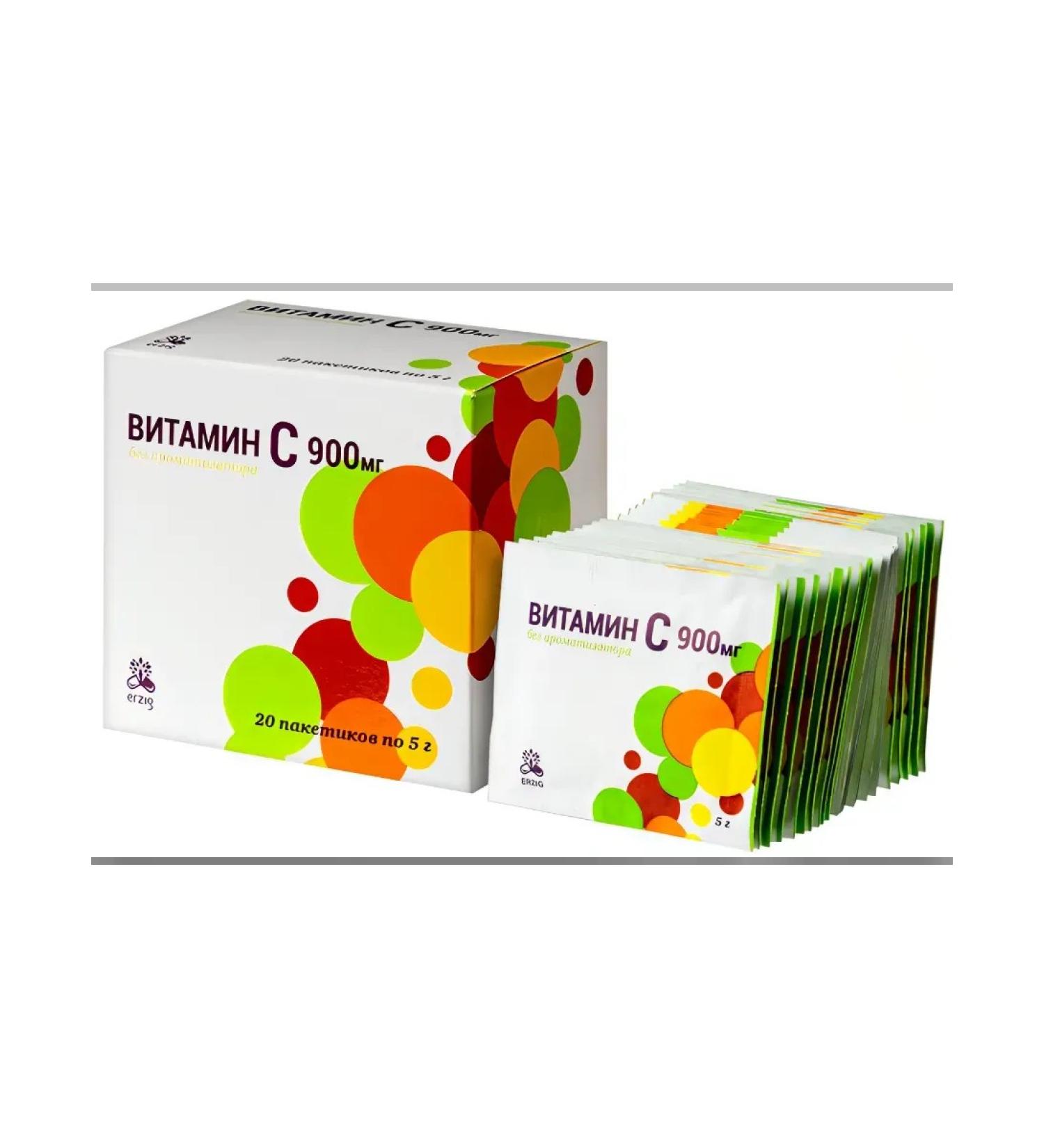 Diet Vitamin C 900 mg without aromatis Sasha No. 20 at 5 g 4 loungers - Buy Online on GoSupps.com