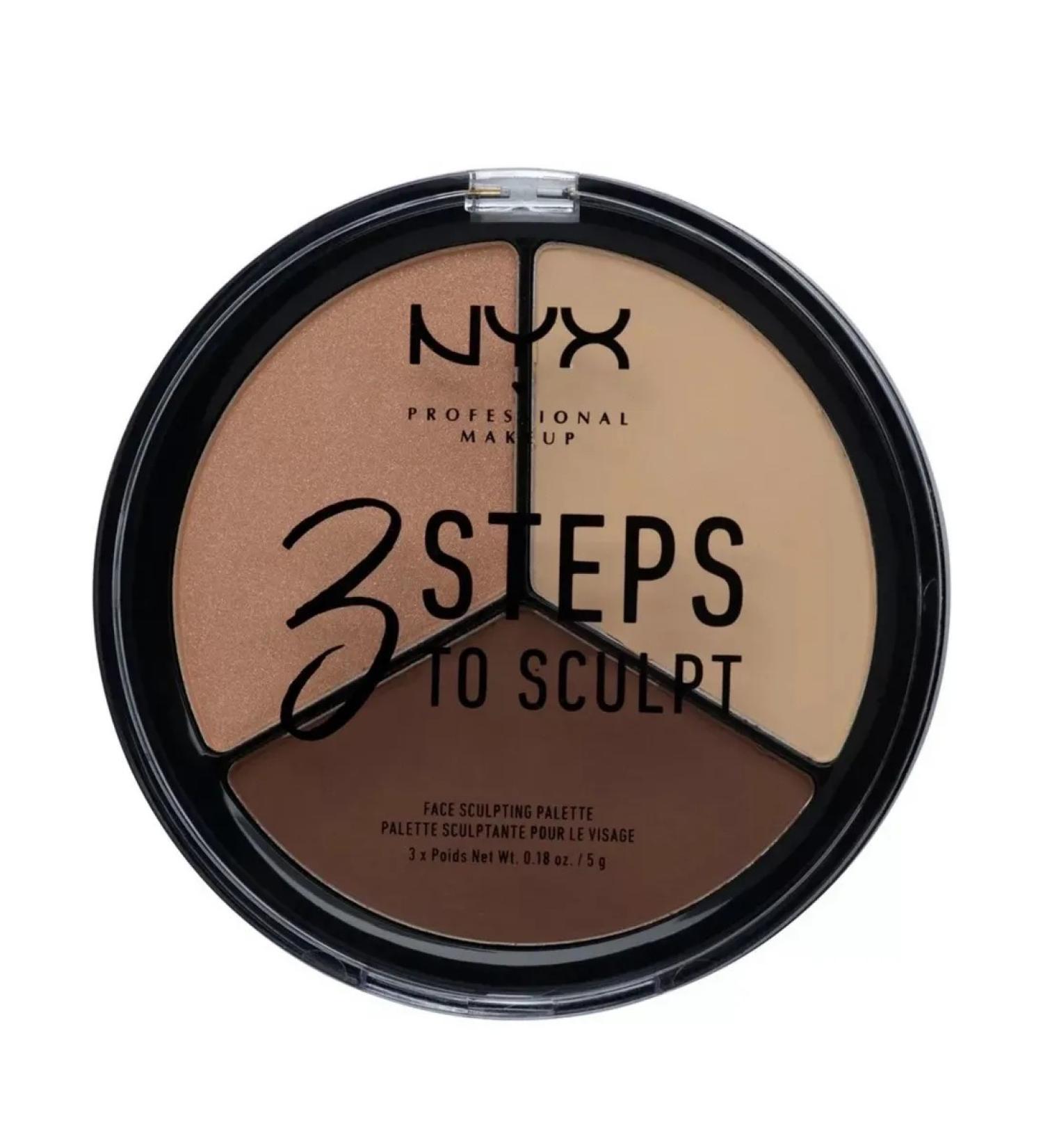 NYX Professional Makeup Nyx 3 Steps to Sculpt (number 02) contouring palette - Buy Online on GoSupps.com