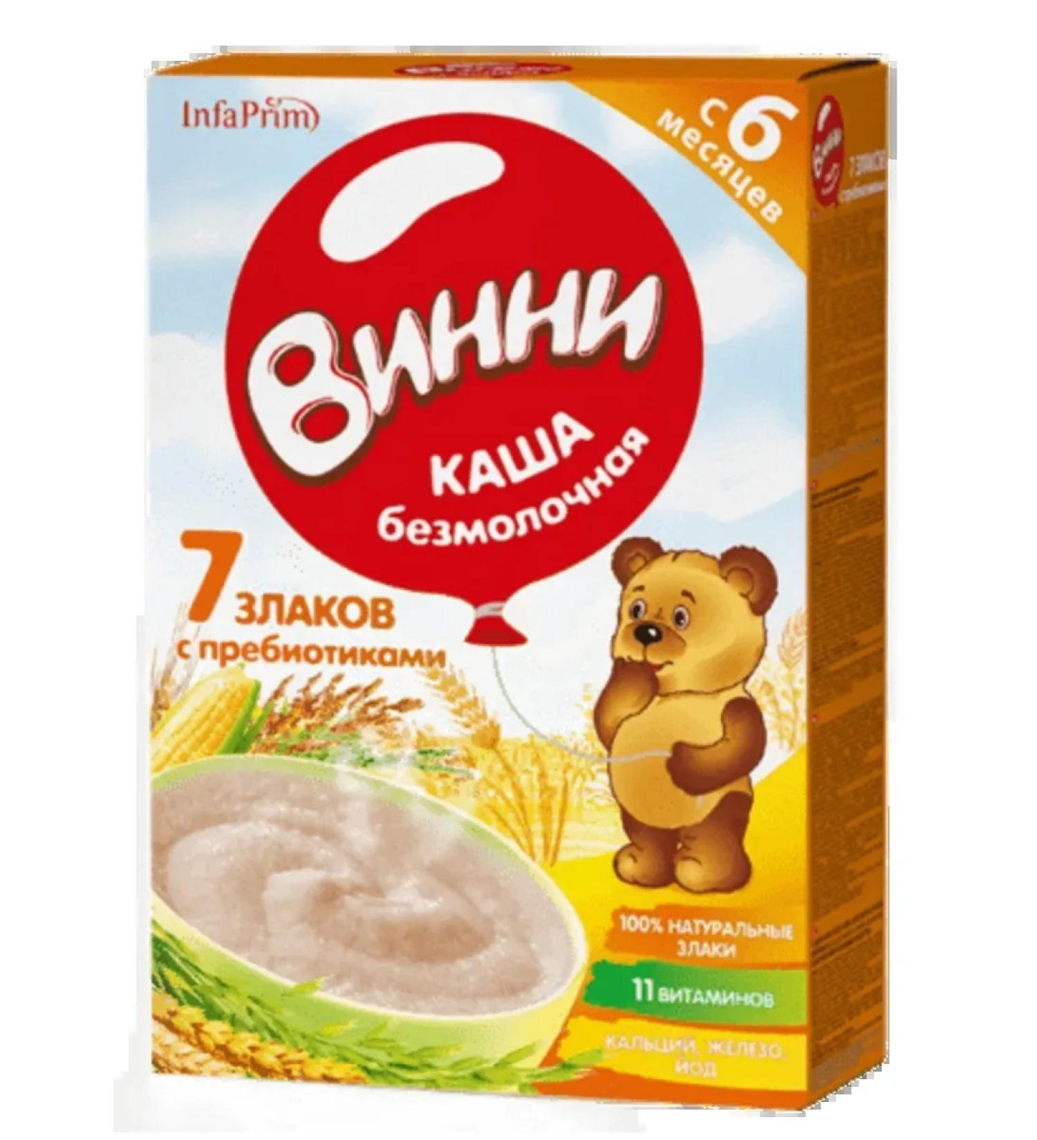 Winnie Silent porridge 7 cereals for children over 6 months 200 g - Buy Online on GoSupps.com