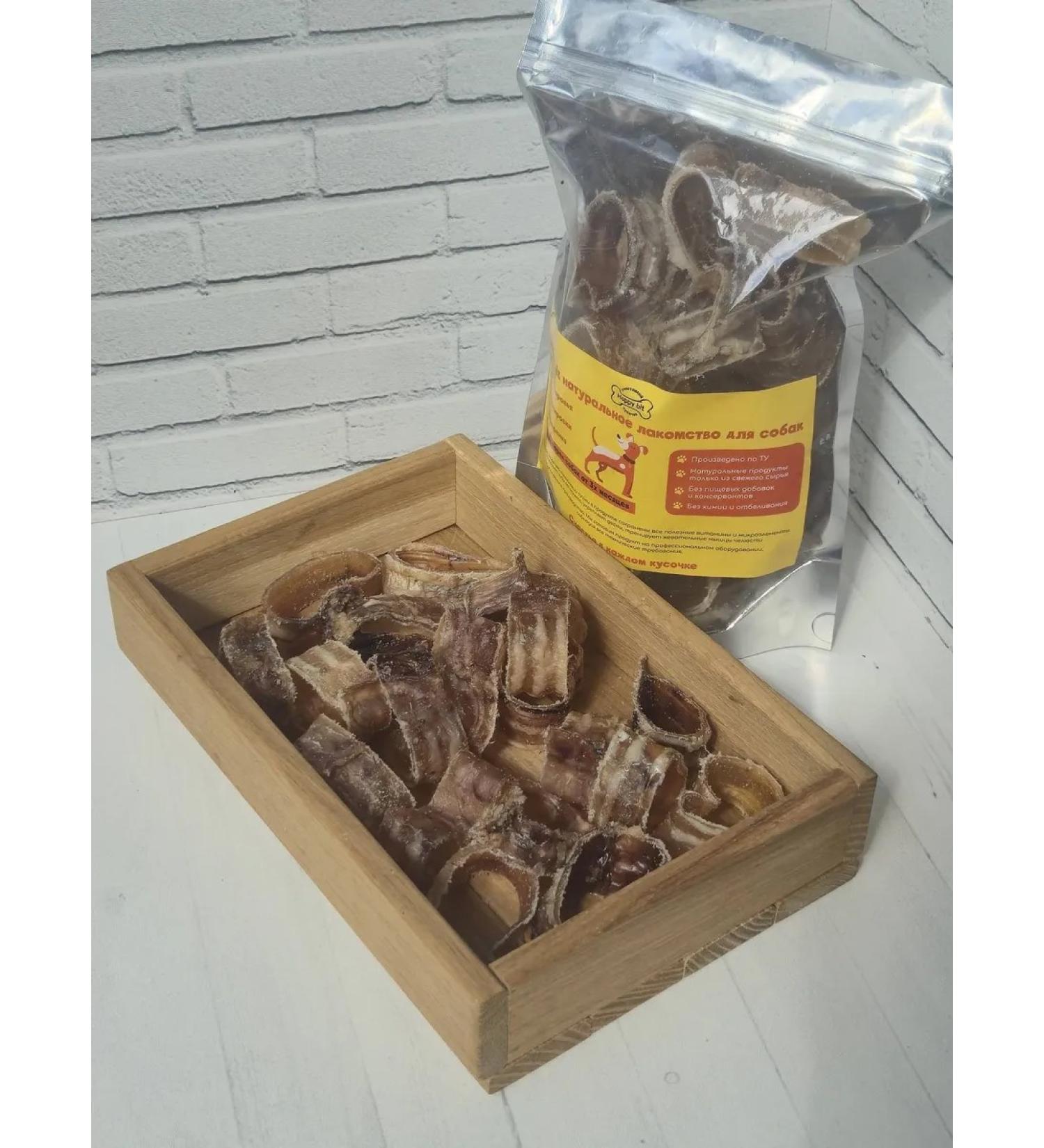 Happy bit Dog treating trachea of beef ring 200 g - Buy Online on GoSupps.com