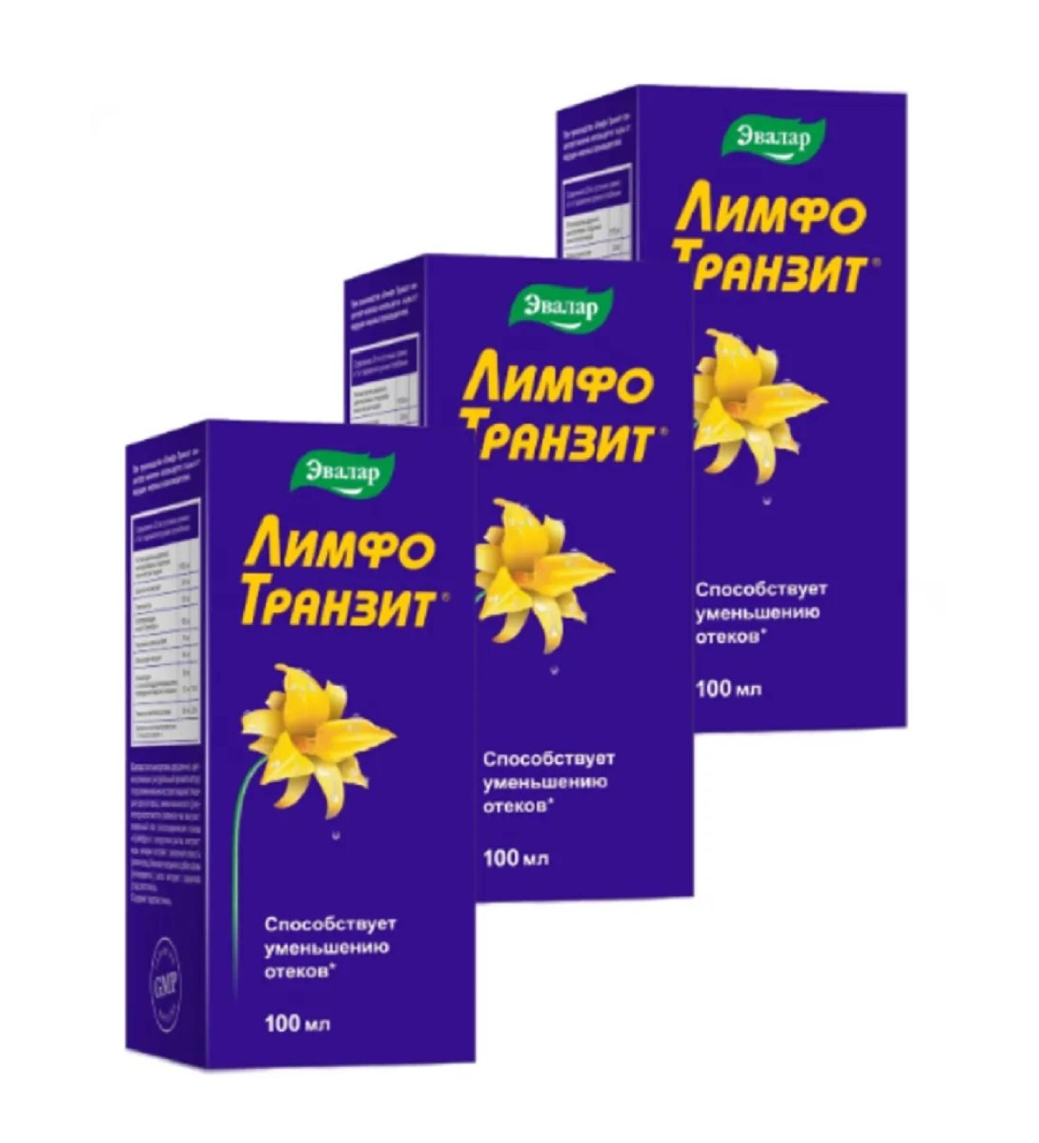 Evalar Lymph transit concentrate of a drink 100 ml 3 pcs
