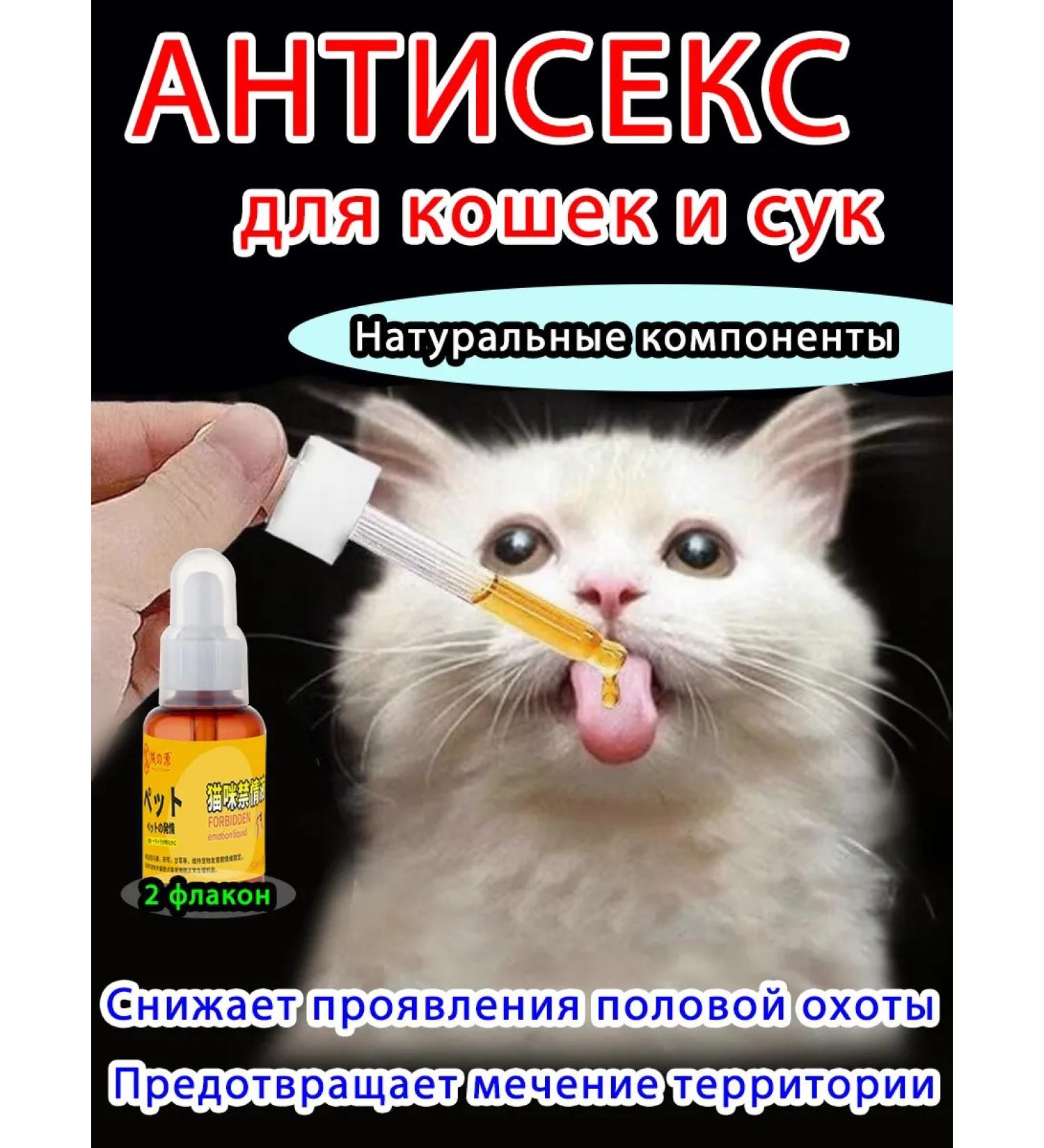 Drops sedatives for cats and bitches Antisex 100 ml - Buy Online on GoSupps.com