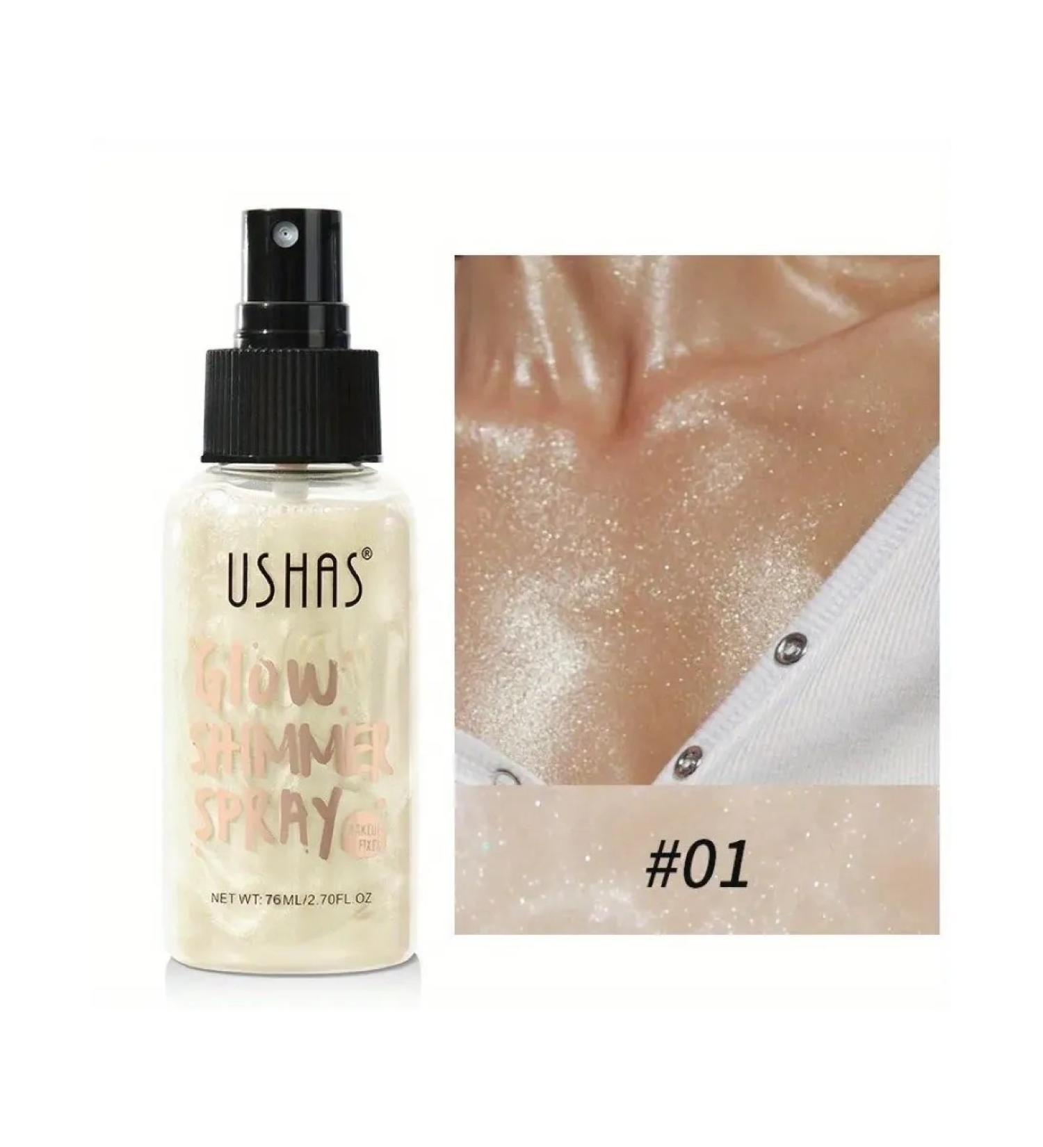 ushas Highlighter for body shimmer liquid 76 ml 01 - Buy Online on GoSupps.com