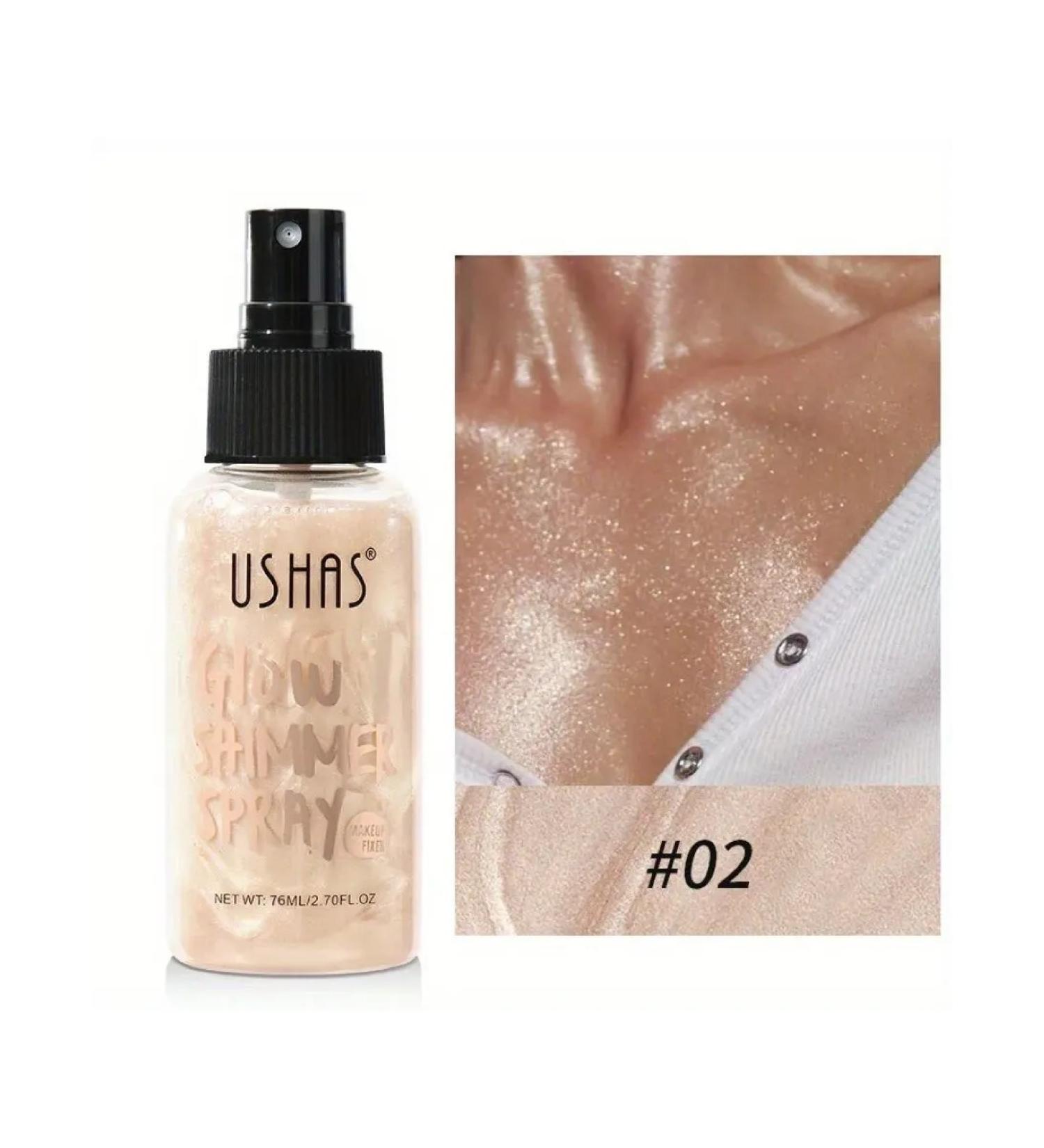 ushas Highlighter for body shimmer liquid 76 ml 02 - Buy Online on GoSupps.com