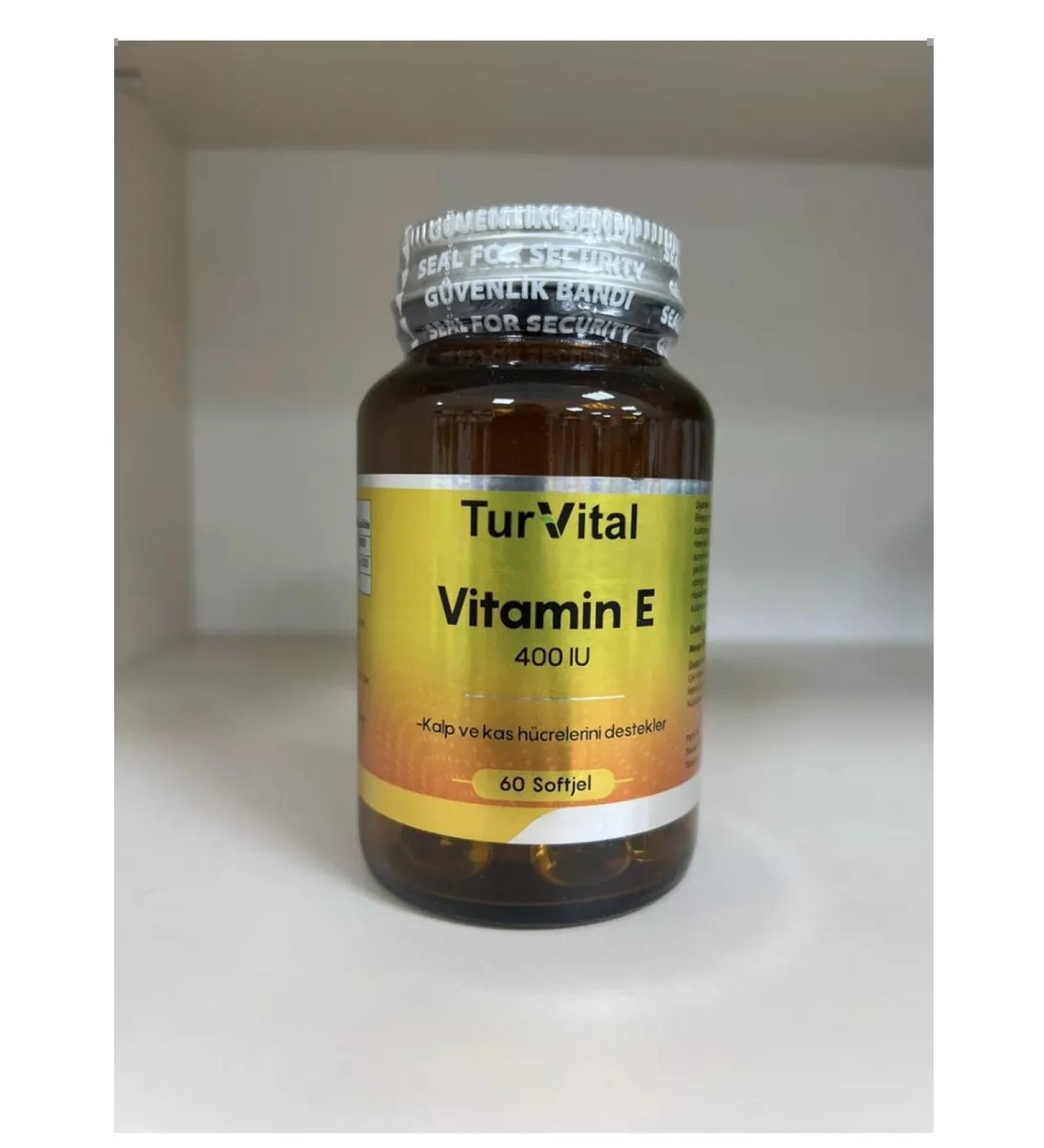 TurVital Vitamin E 400ME T rkiye 60 capsules