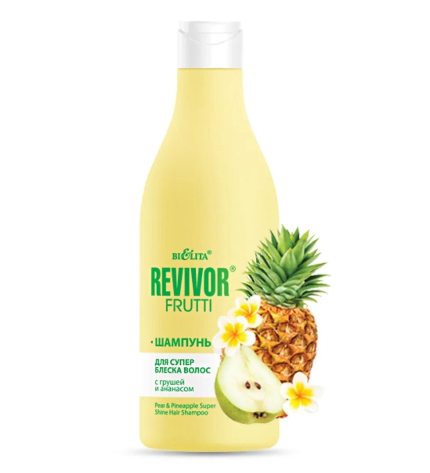 Belita 500 ml shampoo for super shine with pears and pineapple