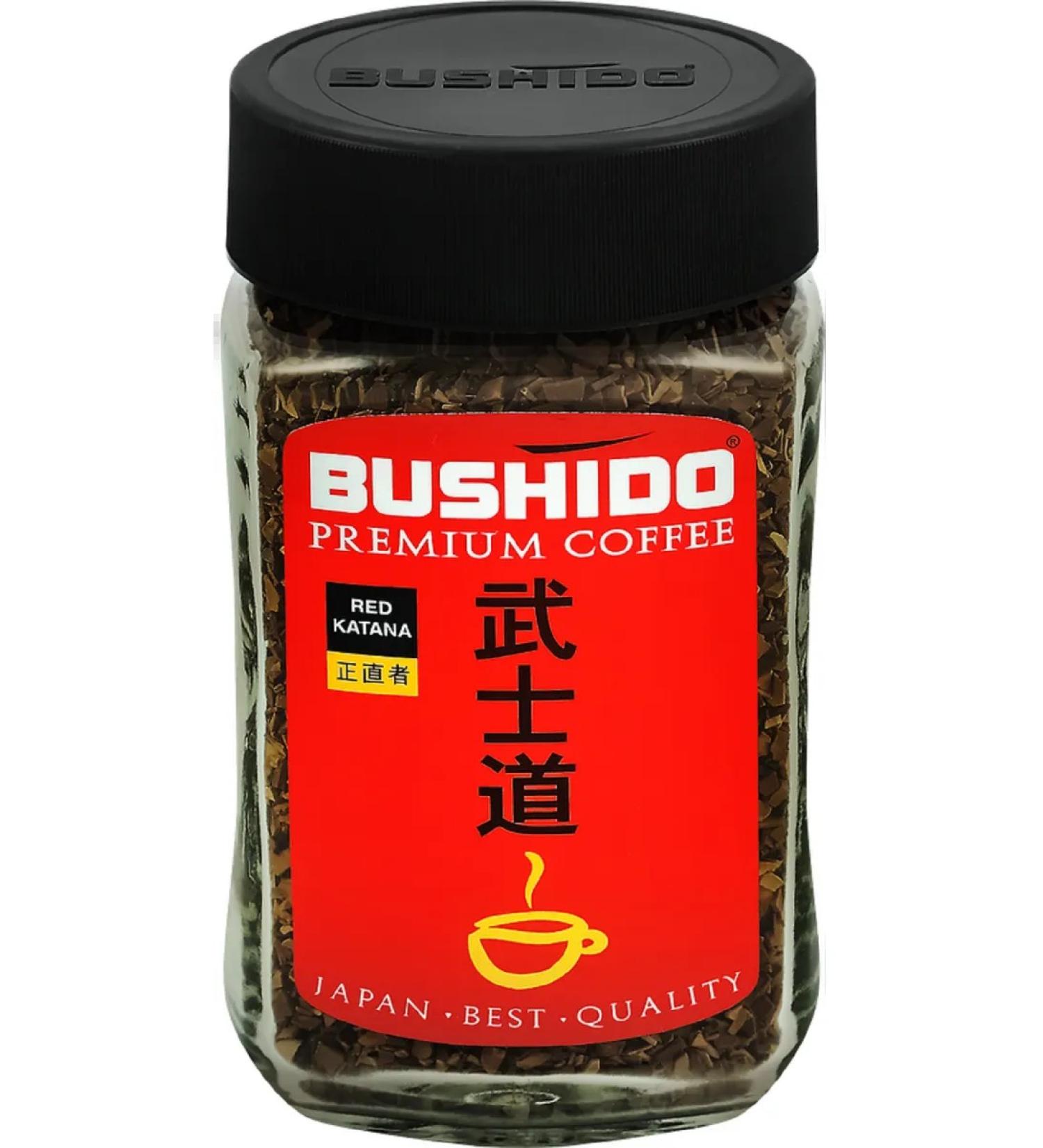Bushido Soluble Red Katana Coffee sublimated 100 g - Buy Online on GoSupps.com