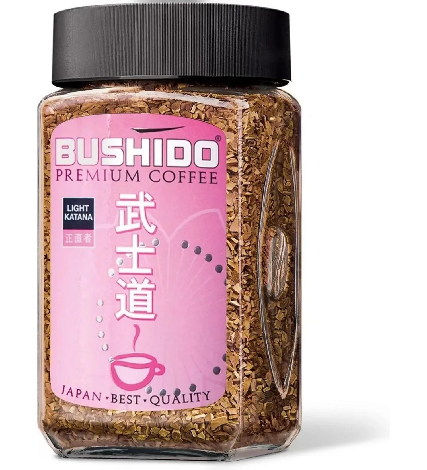 Bushido Soluble coffee Light Katana 100 g - Buy Online on GoSupps.com