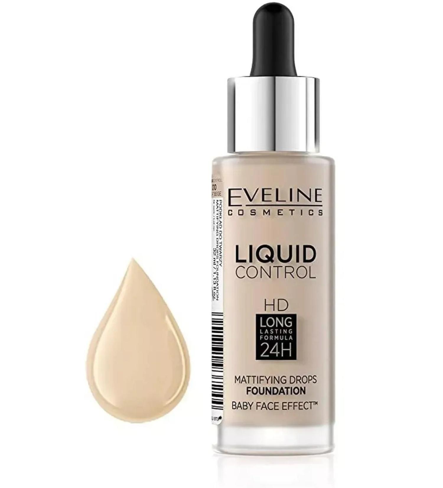 EVELINE Tonal cream- liquid base for the face 010 Light Beige