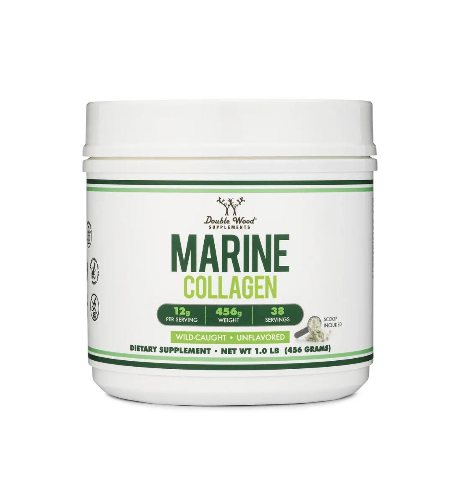 Double Wood Supplements Marine Collagen Sea Collagen USA 456 - Buy Online on GoSupps.com