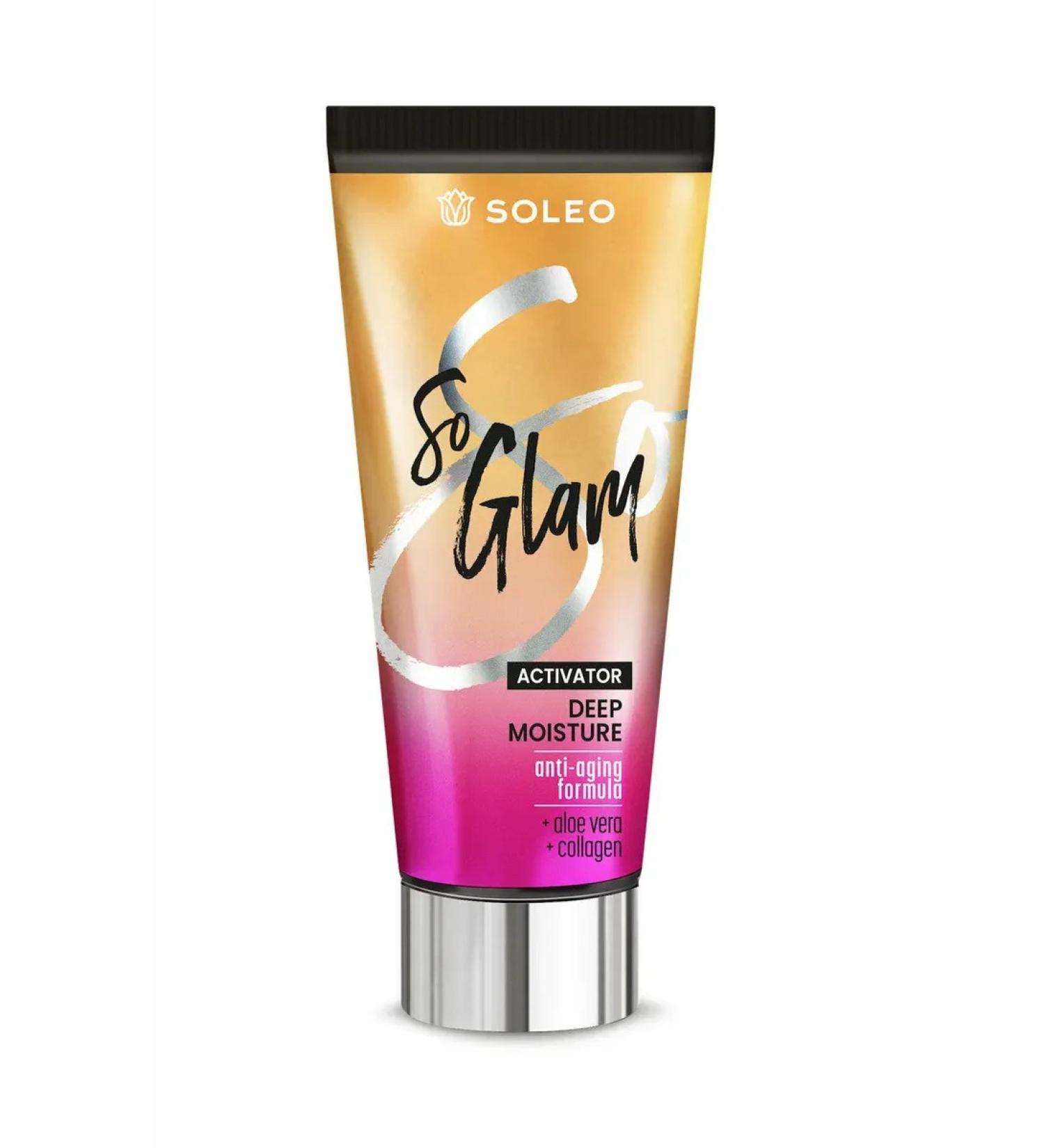 Soleo Anti -aging moisturizing tanning activator SO GLAM 150 ml - Buy Online on GoSupps.com