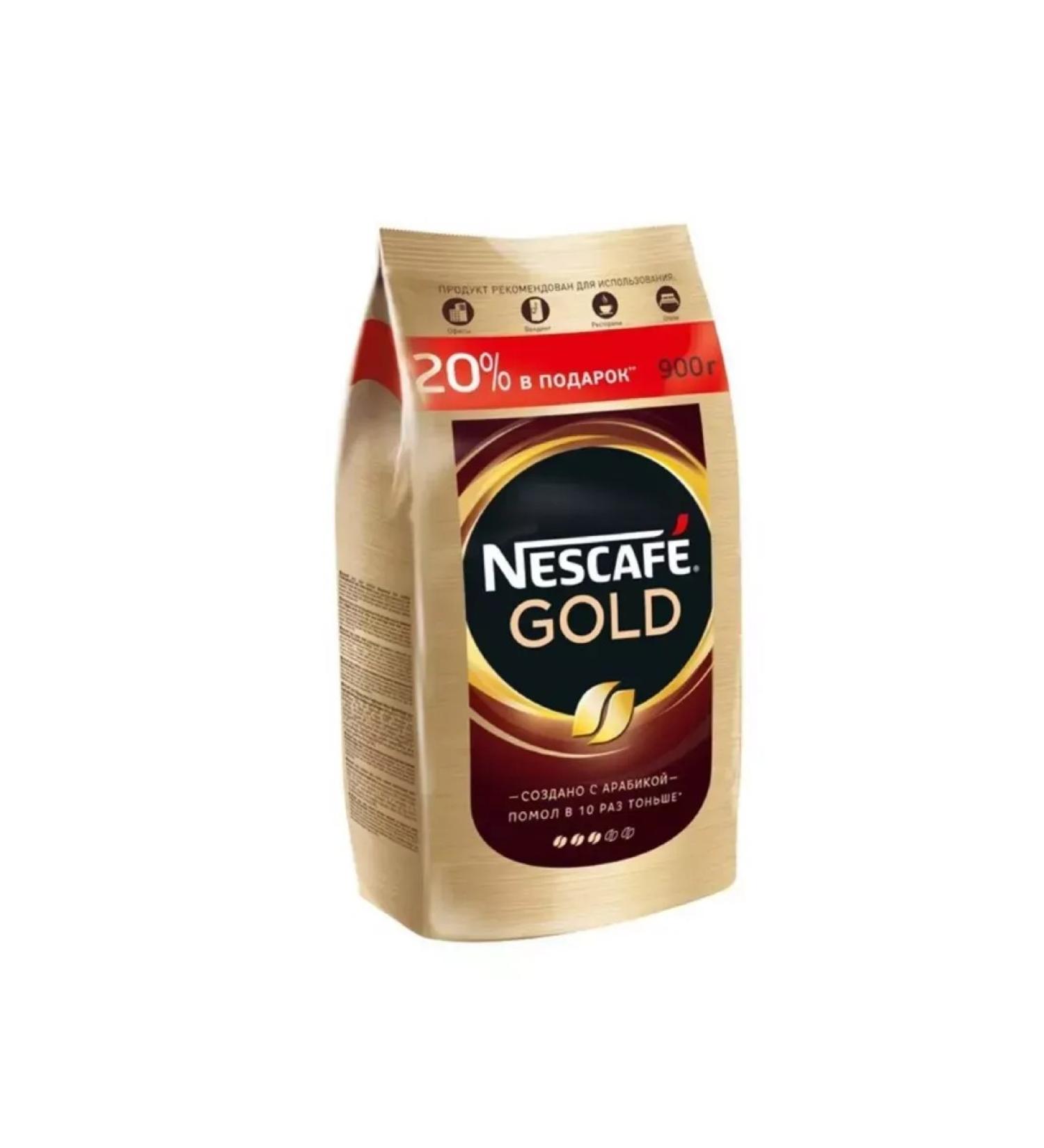 Nescafe Gold Soluble coffee with the addition of ground 900 g 1 package - Buy Online on GoSupps.com