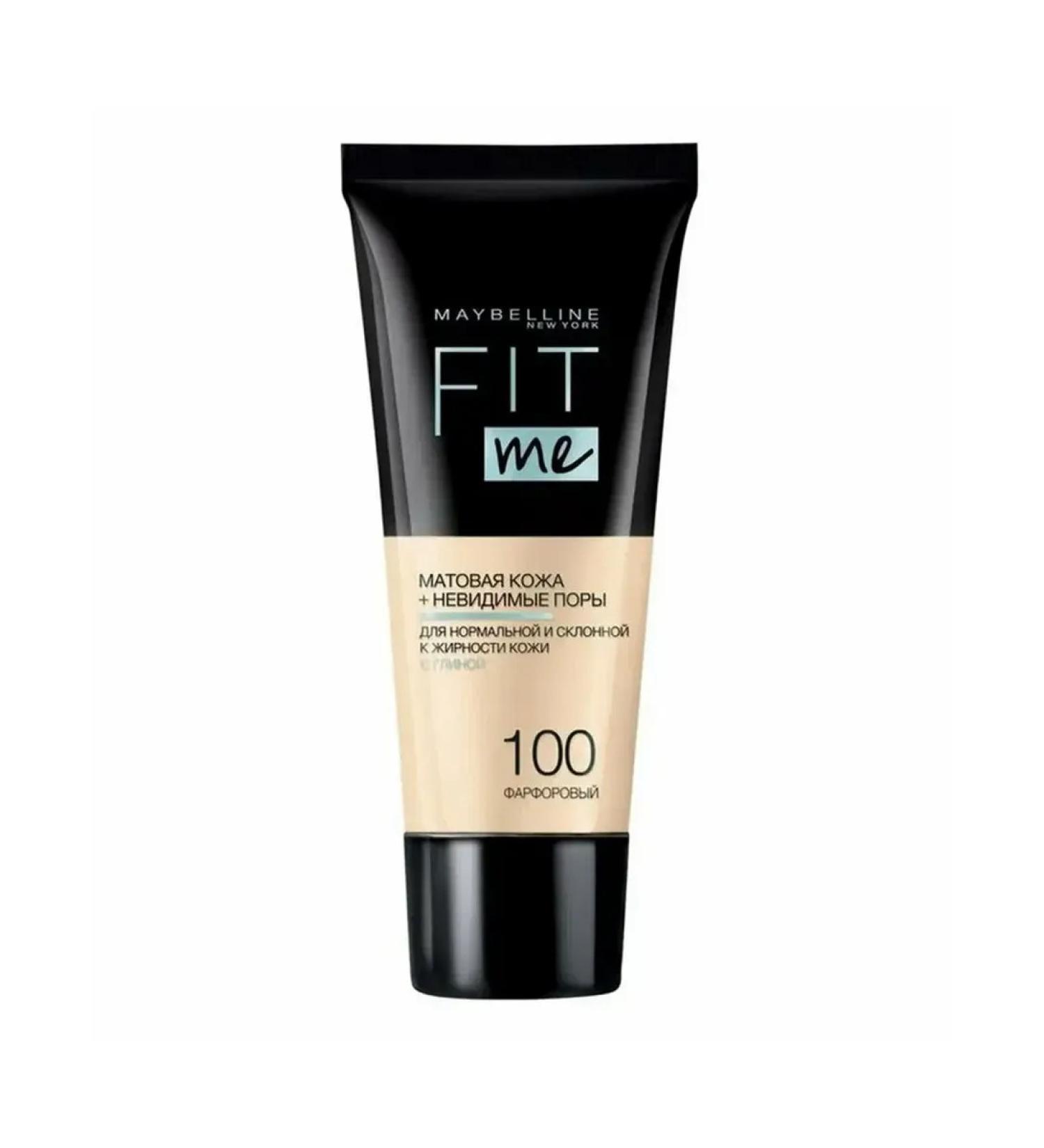 Maybelline New York Fit me foundation Fit Me tone # 100 Porcelain - Buy Online on GoSupps.com