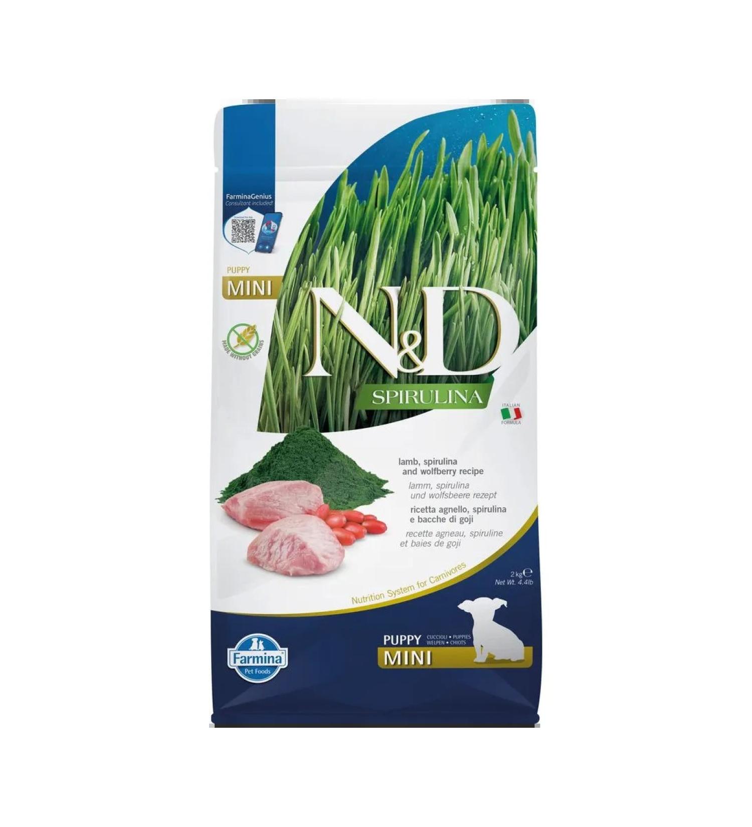 Farmina Dry food for puppies Spirulina lamb berries 2 kg