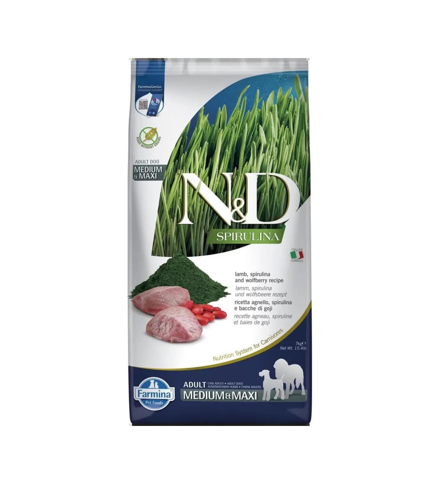 Farmina Dry food for dogs Spirulina lamb berries 7 kg