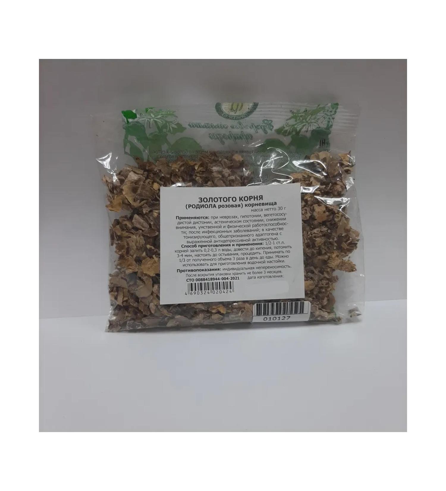 Golden root (Rhodiola rosea) rhizomes 30 grams