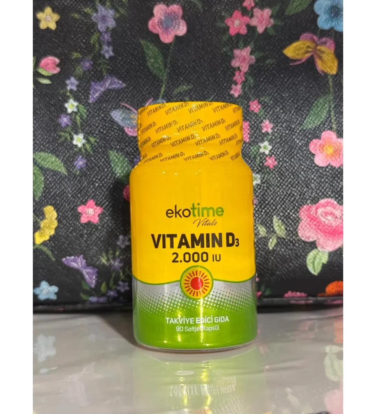 Ekotime Vitals Vitamin D3 2000 - Buy Online on GoSupps.com