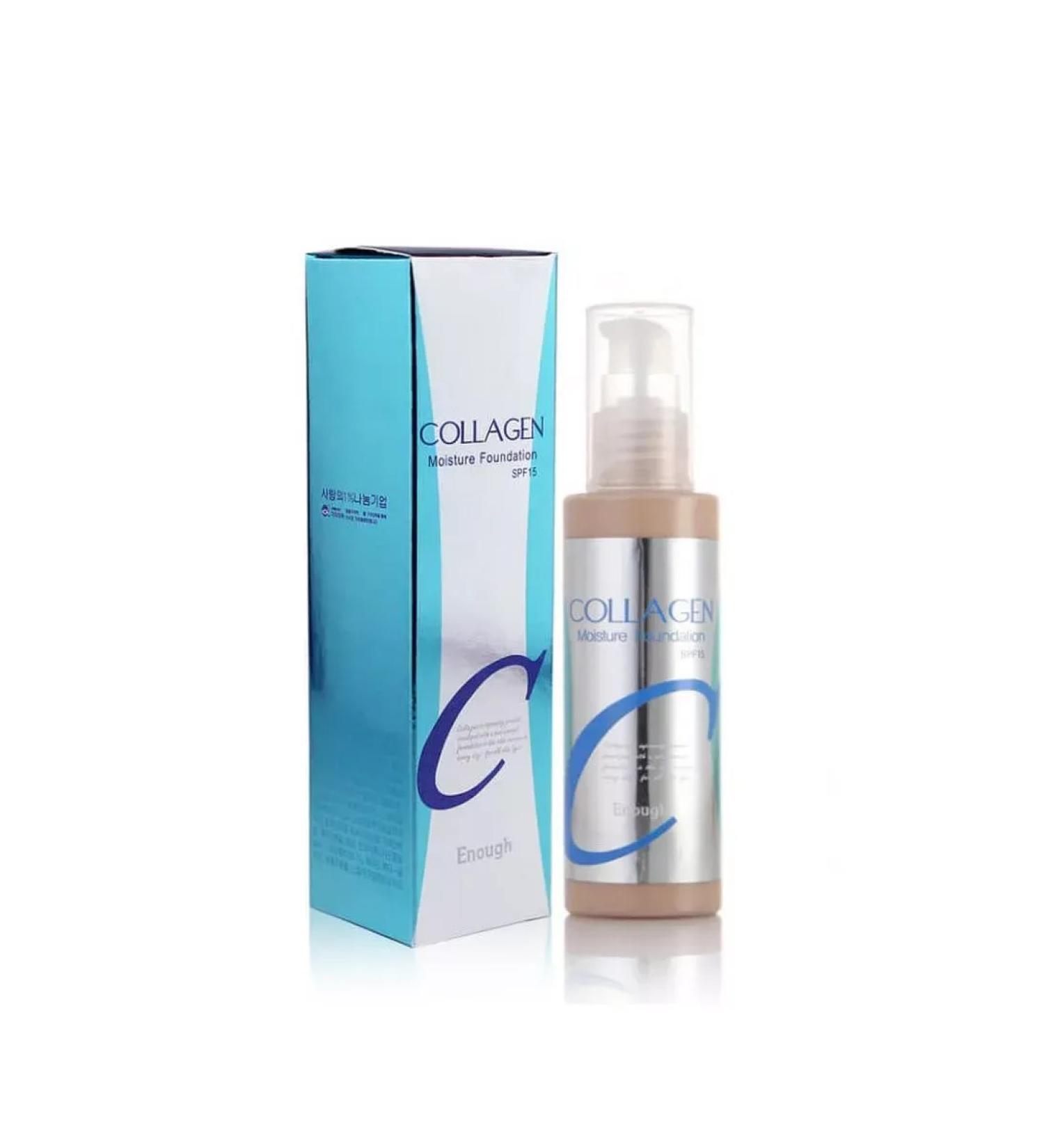ENOUGH Moisturizing tonal cream Collagen SPF15 tone 21 - Buy Online on GoSupps.com