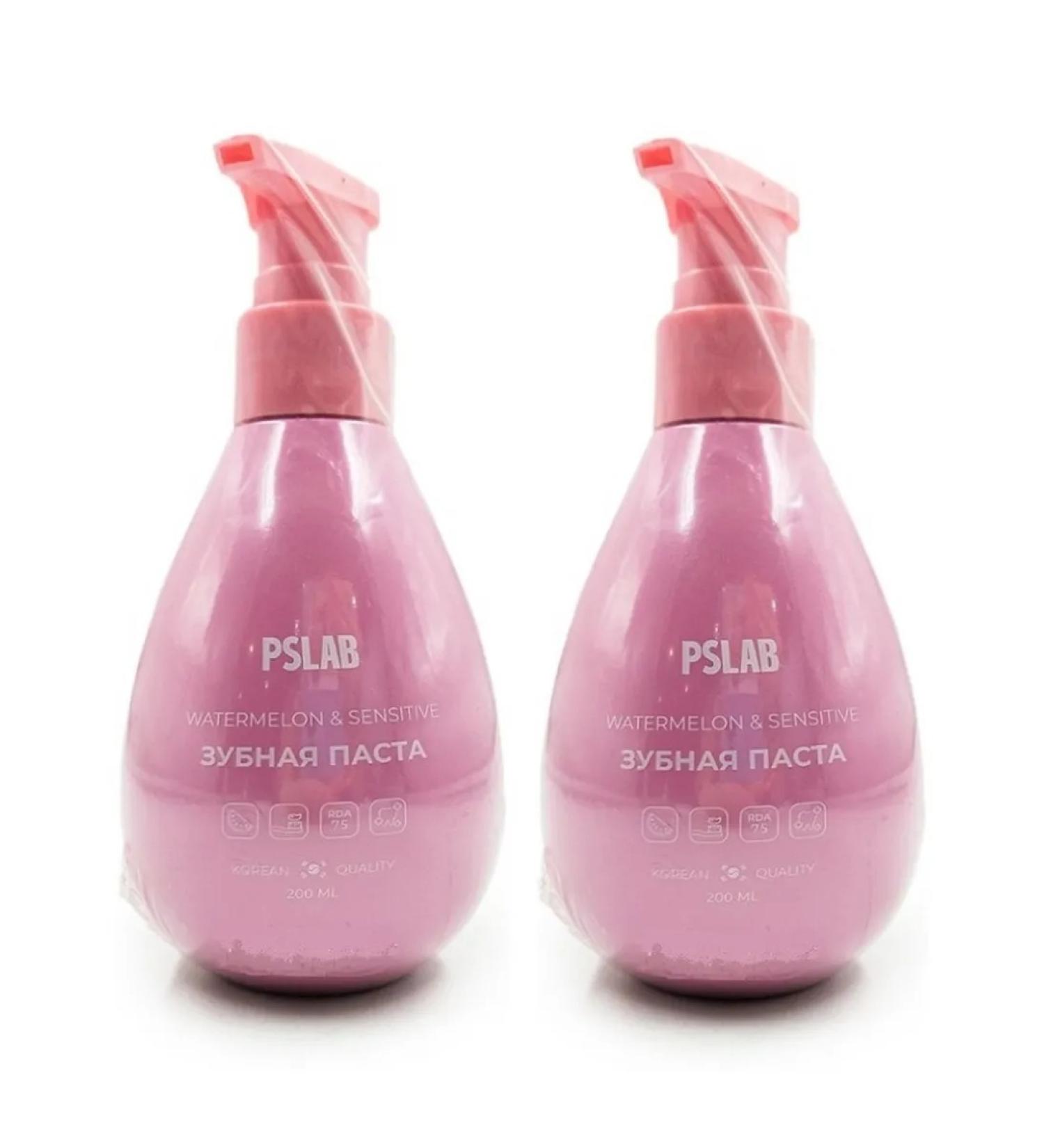 PSLAB Strengthening toothpaste ice watermelon 200 ml 2 pcs - Buy Online on GoSupps.com