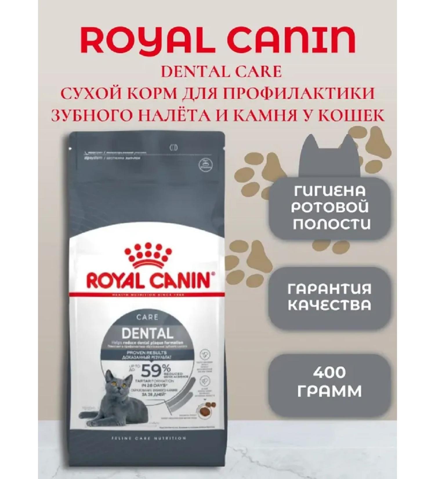 ROYAL CANIN Dry Feed for adult cats Dental Care 400g