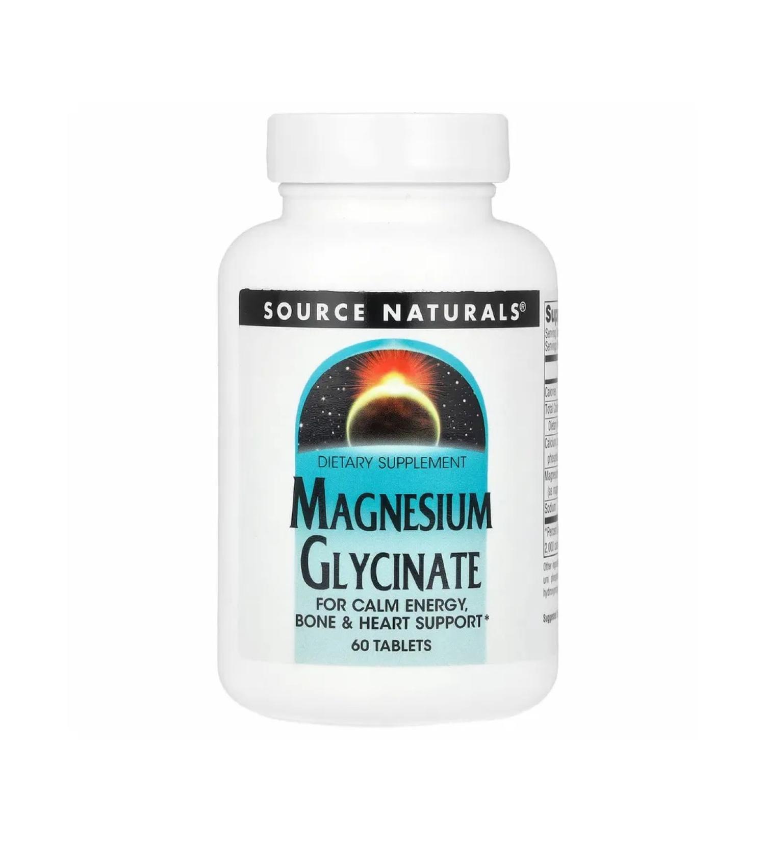 Source Naturals Magnesium glycinate 60 tablets