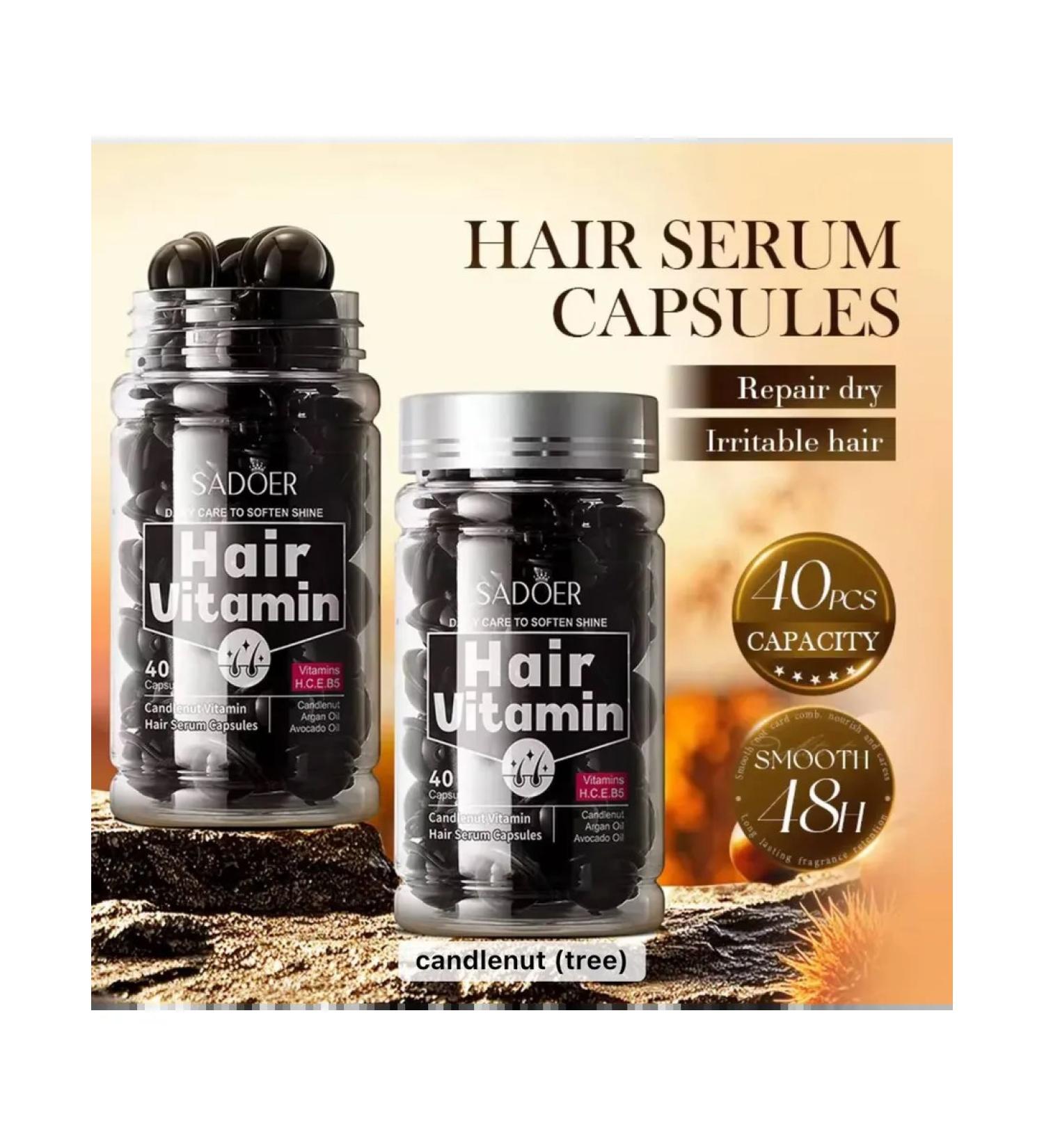 SADOER OFFICIAL Hair oil indelible in capsules with honey extract