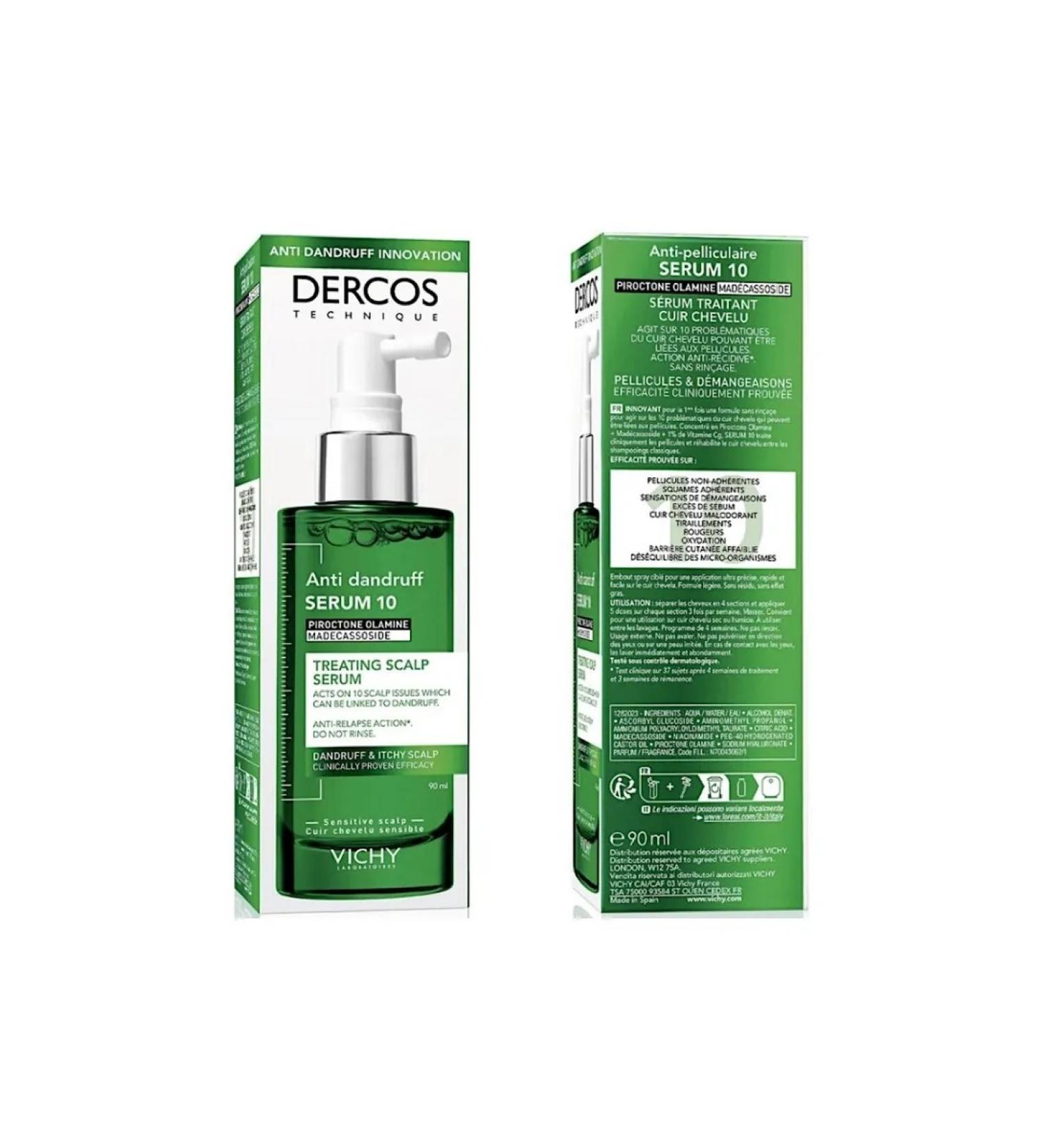 VICHY Serum against dandruff for the scalp of the dercos 90 ml - Buy Online on GoSupps.com