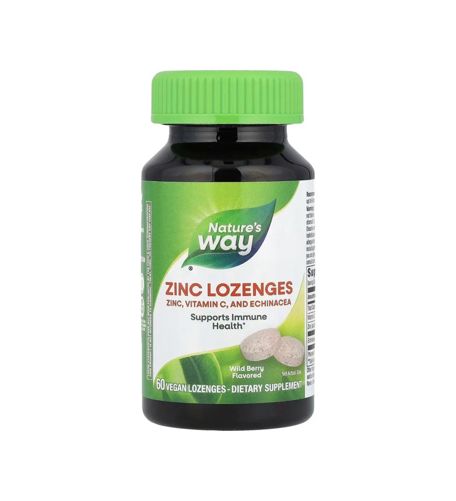 Nature's Way Layouts for resorption with zinc 60 vegan tablets