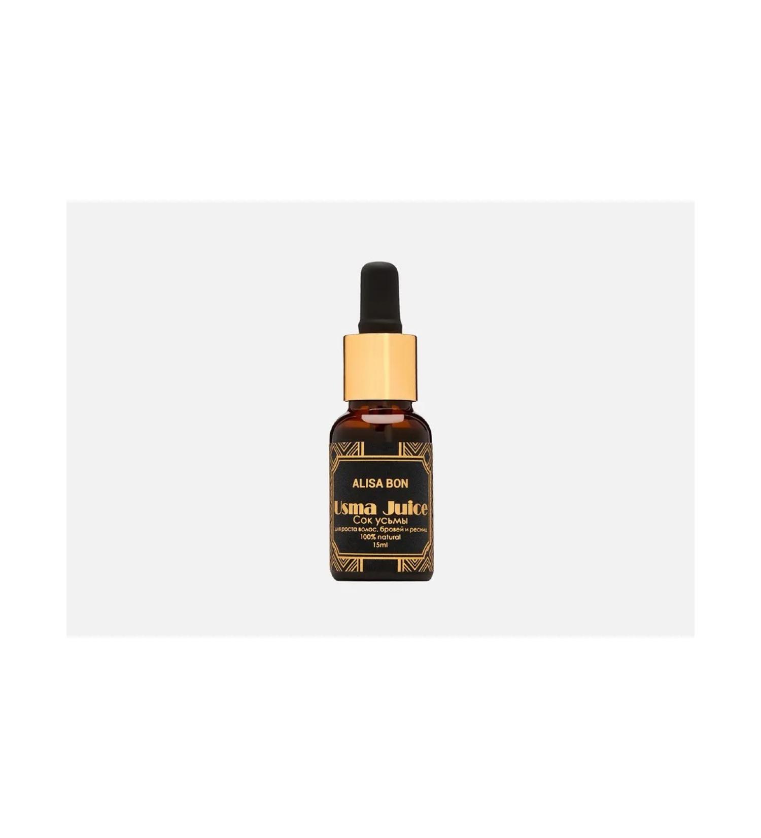 Alisa Bon Hair uysma juice eyebrows and eyelashes of USMA