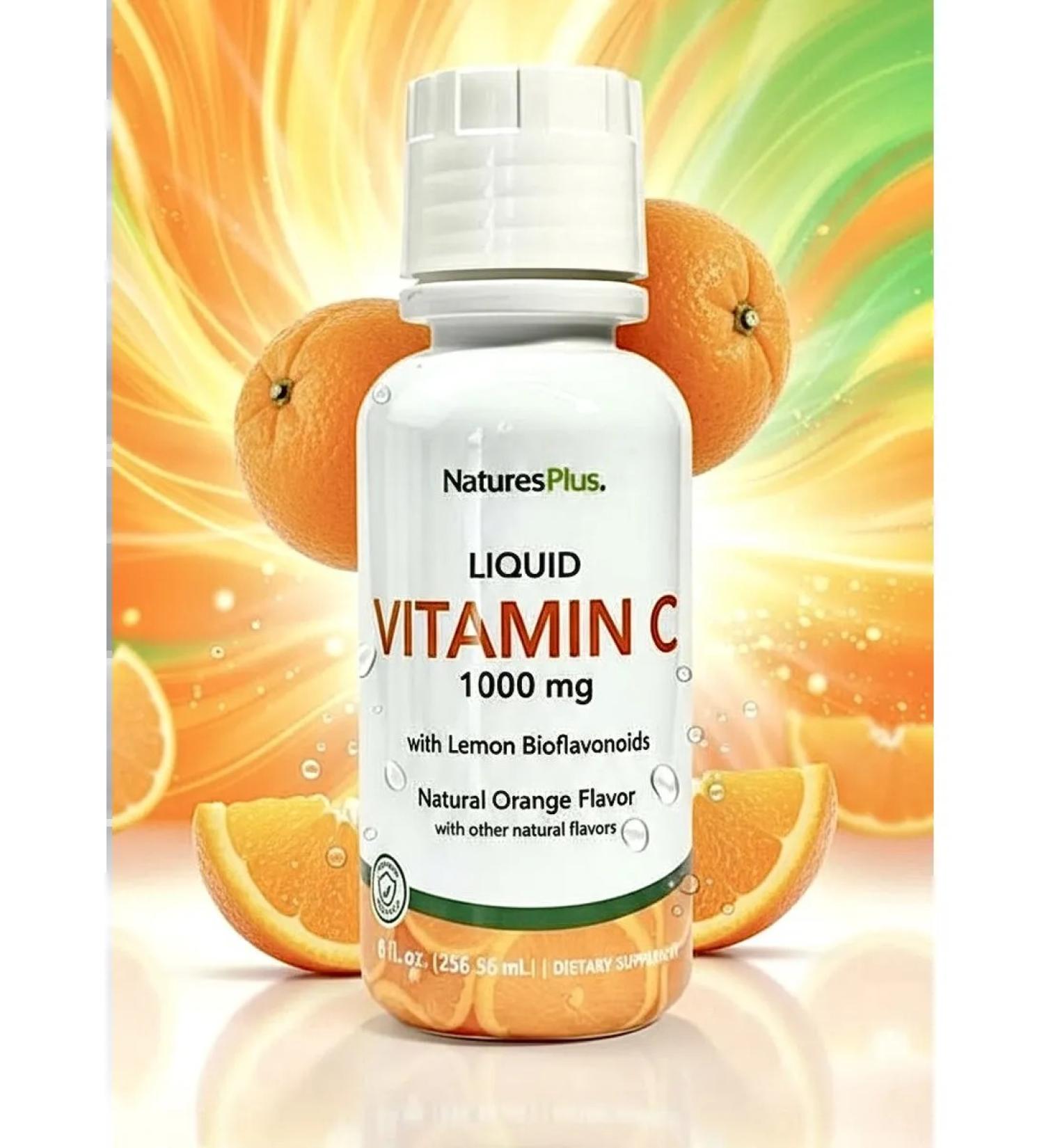 NaturesPlus Vitamin C liquid vitamin C Liquid - Buy Online on GoSupps.com