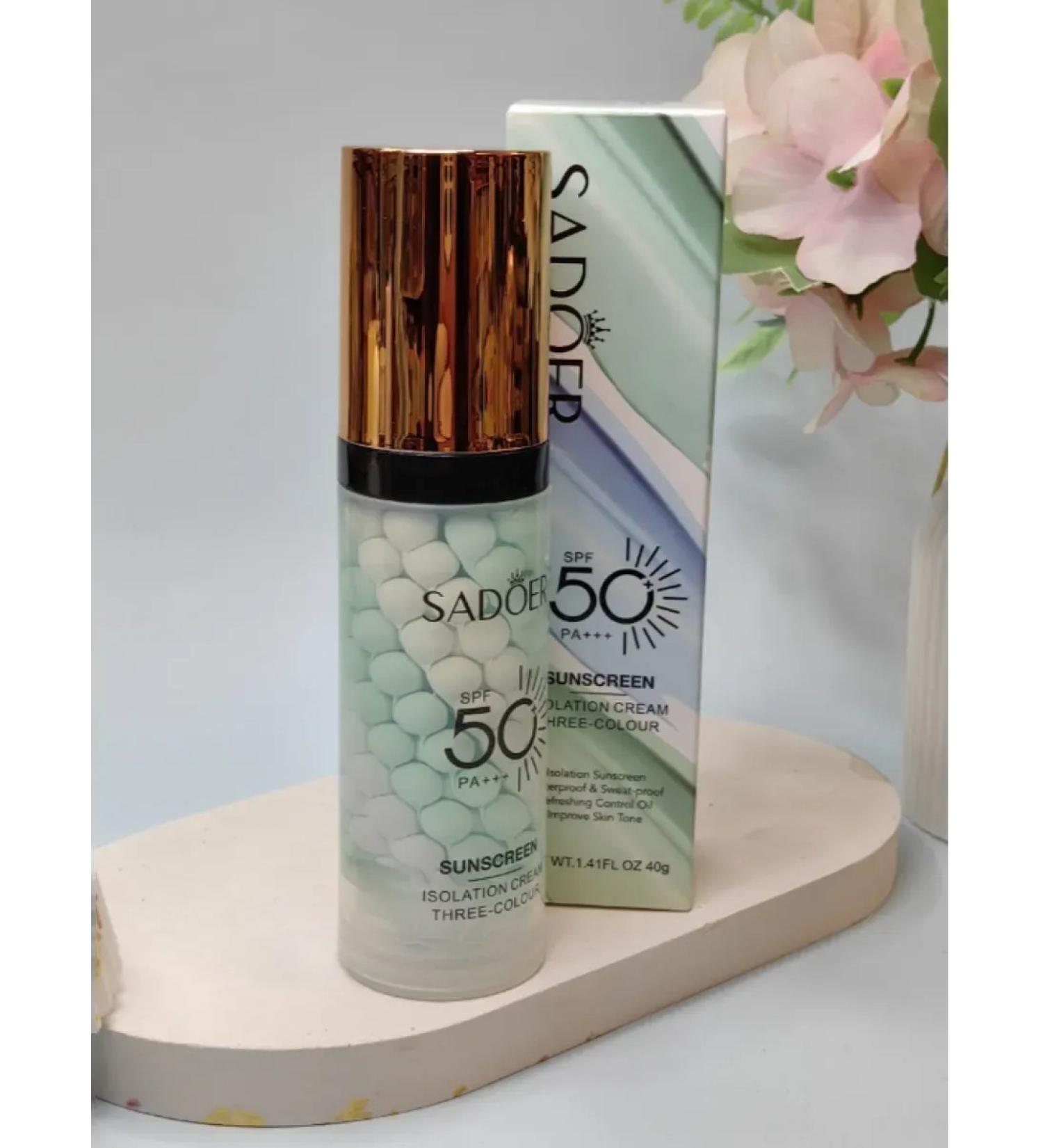 Face cream for makeup SPF 50