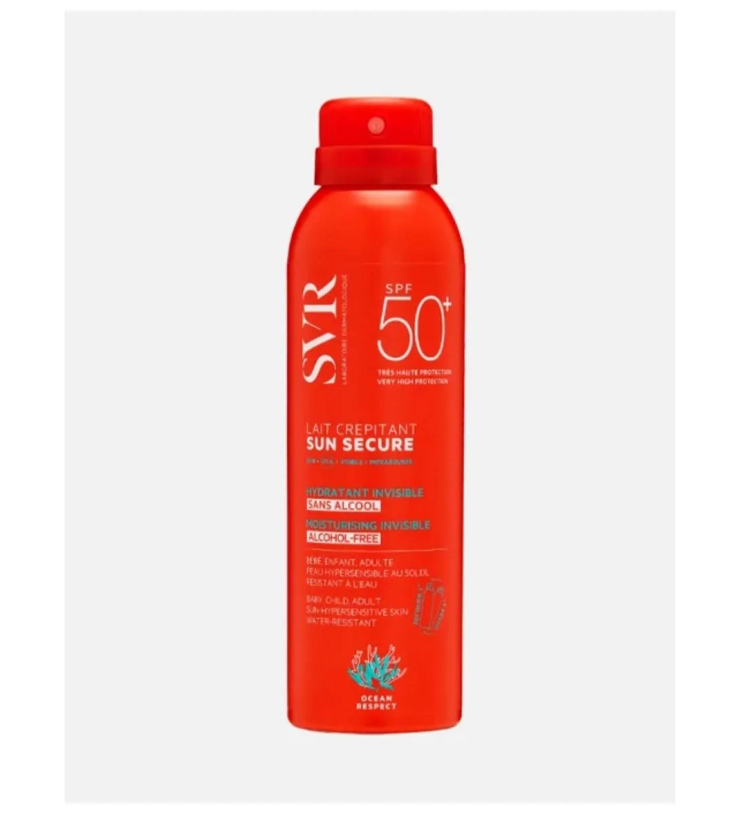 Sunscreen moisturizing milk SPF50+ SVR lait crepitant sun secure - Buy Online on GoSupps.com